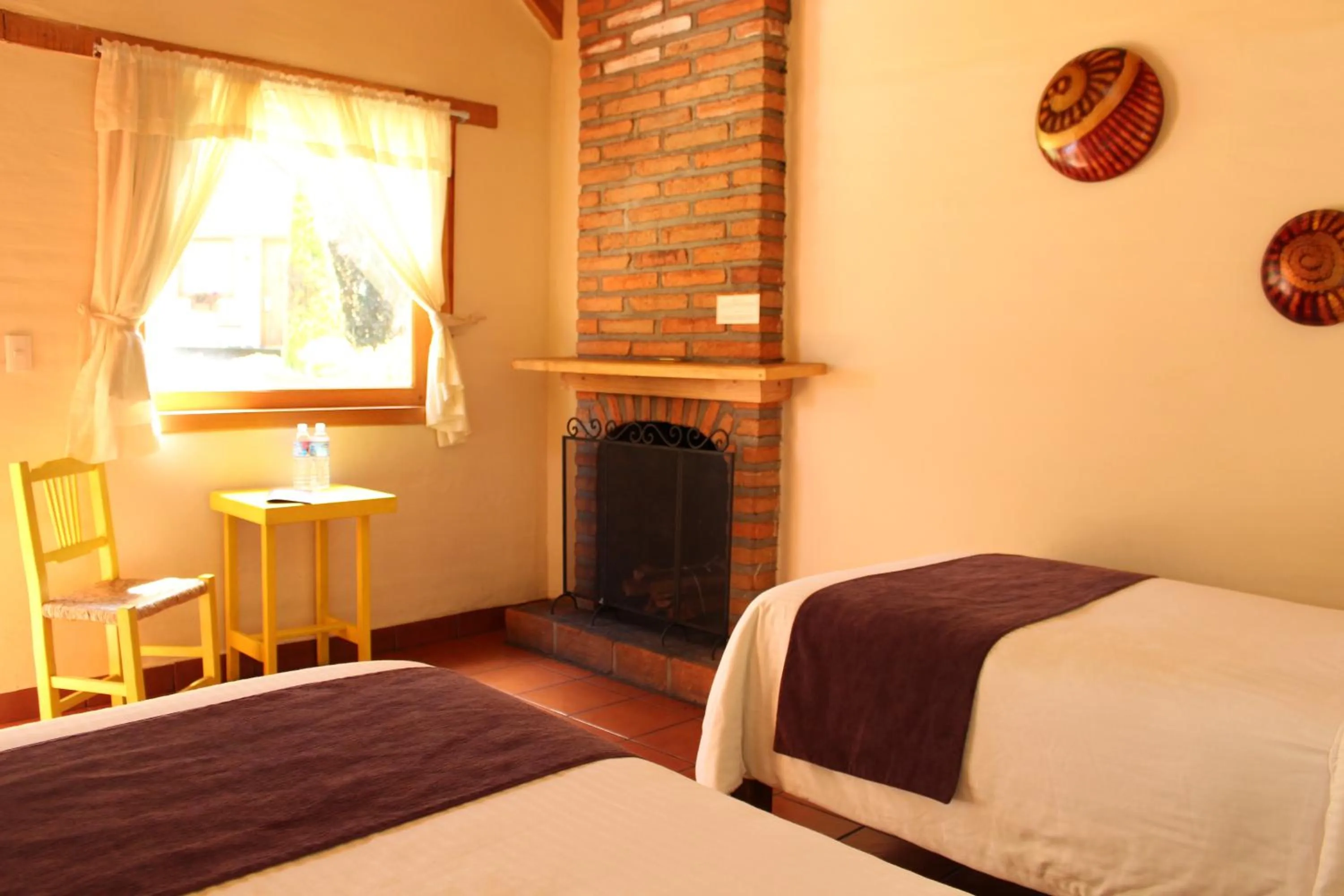 Bed in Cabañas Sierra Mazamitla