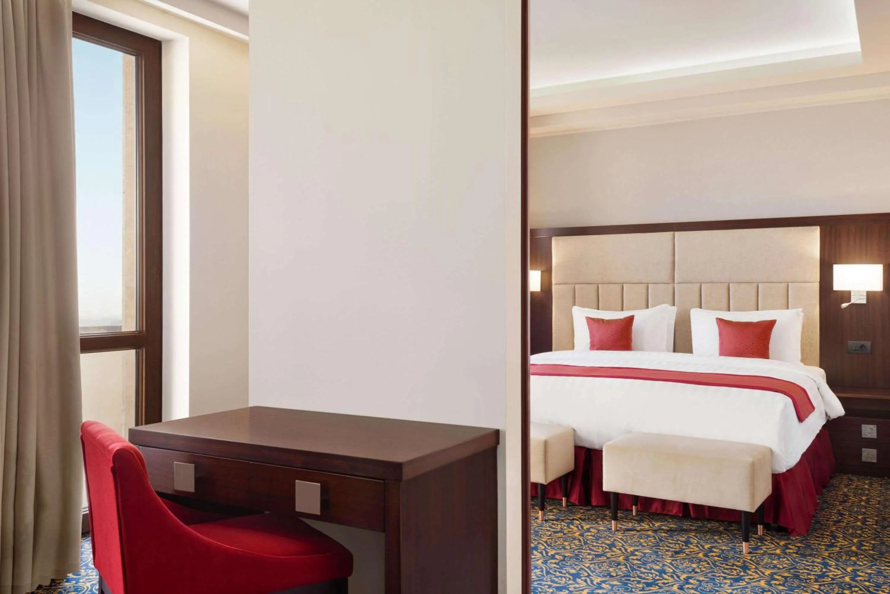 Photo of the whole room, Bed in Ramada Hotel & Suites by Wyndham Yerevan