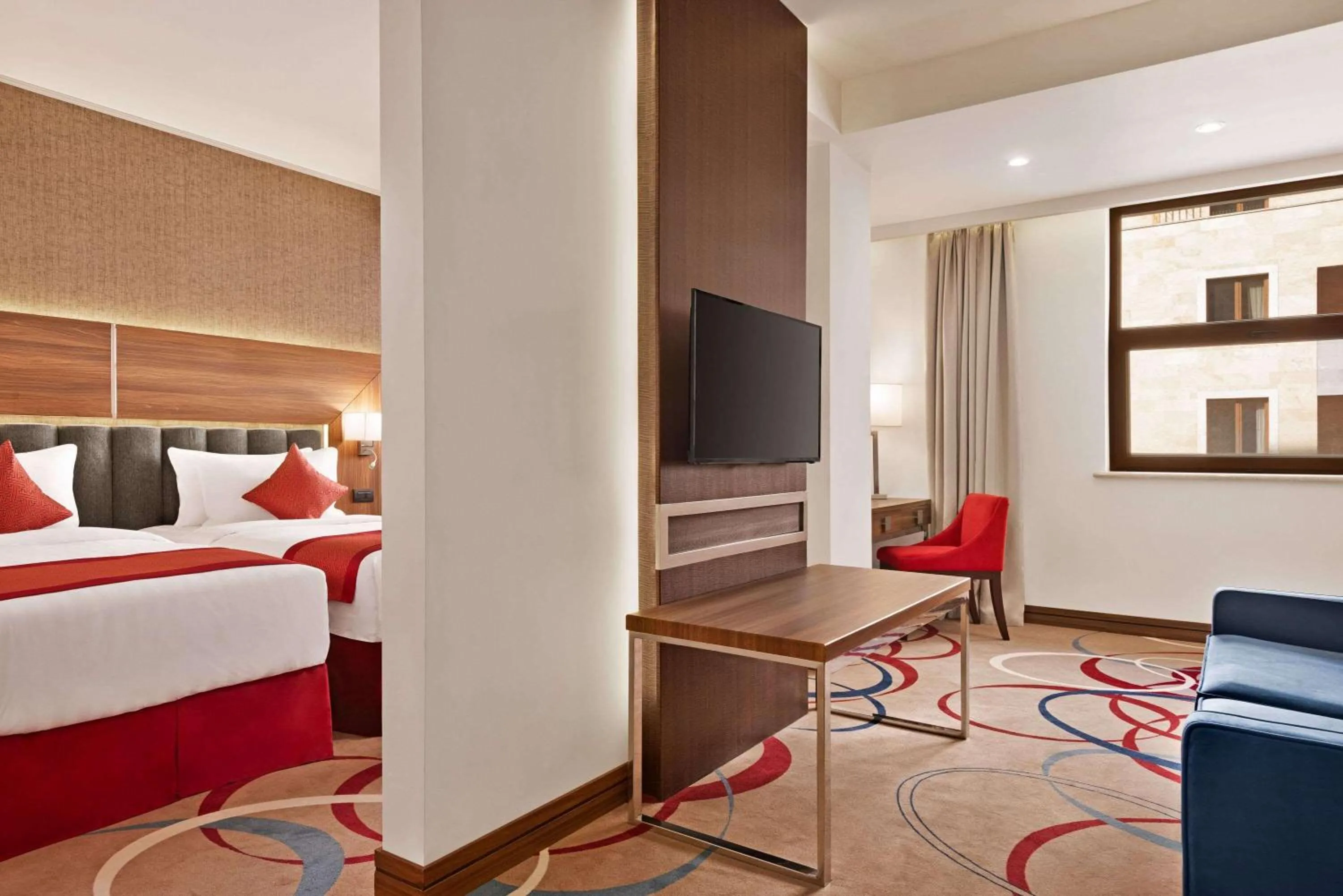 Photo of the whole room, Bed in Ramada Hotel & Suites by Wyndham Yerevan