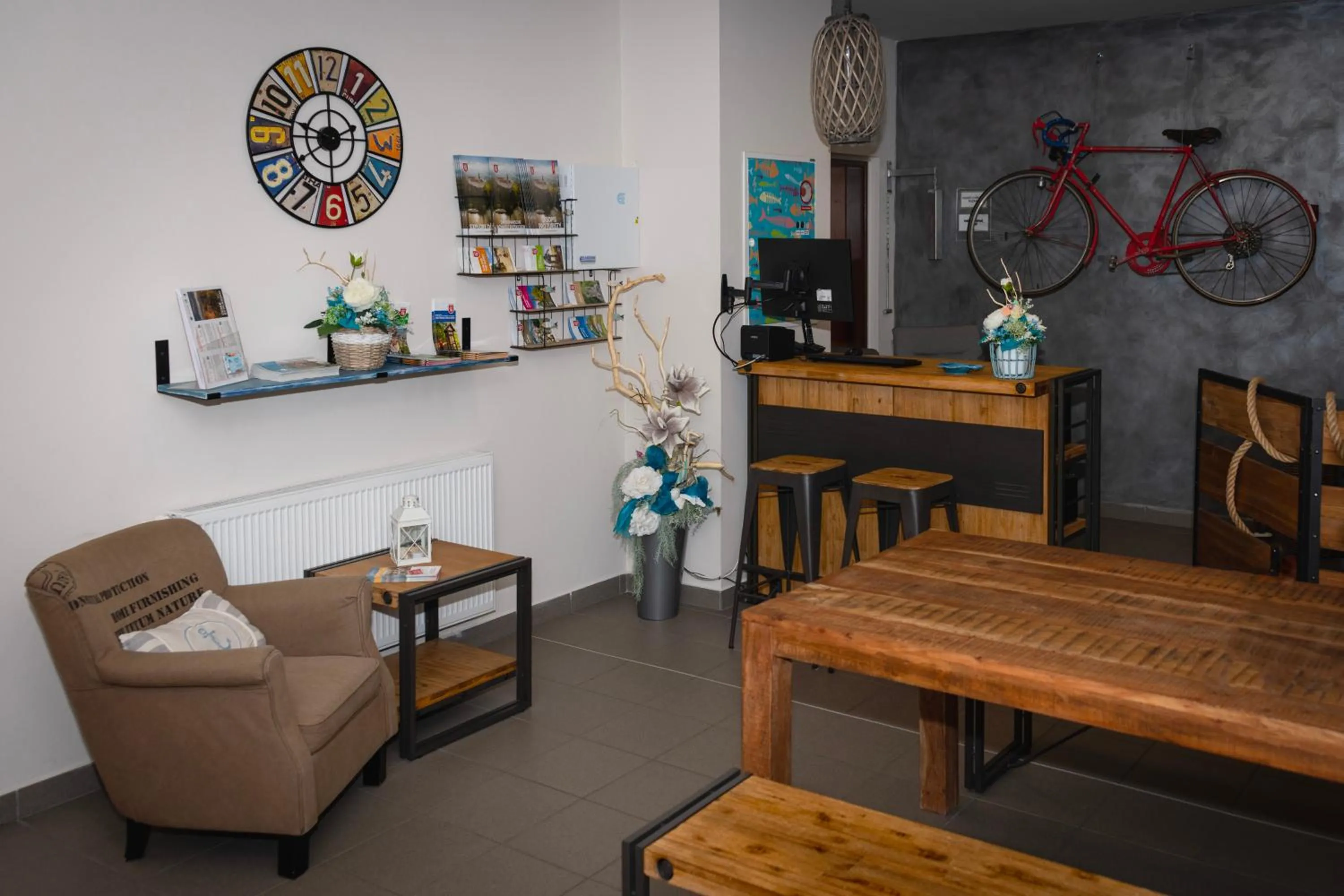 Lobby or reception in Aqua Hotel