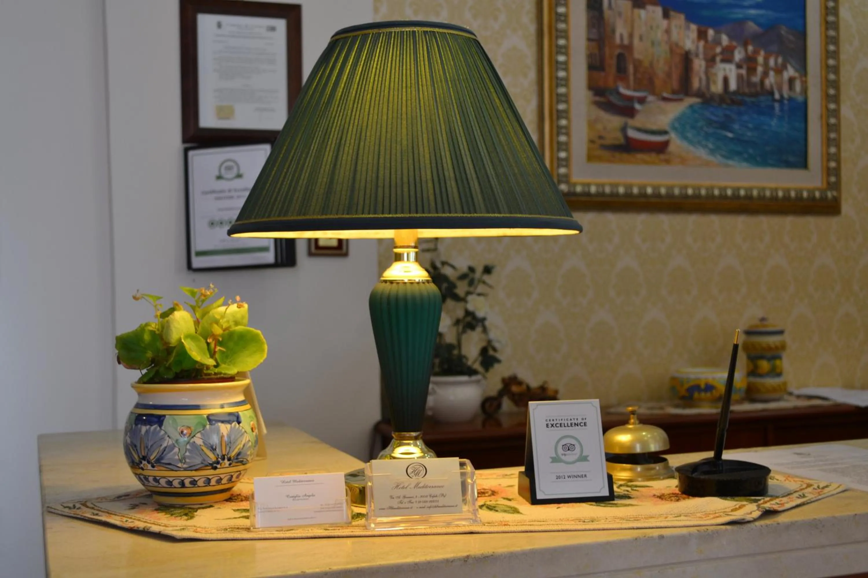 Lobby or reception in Hotel Mediterraneo