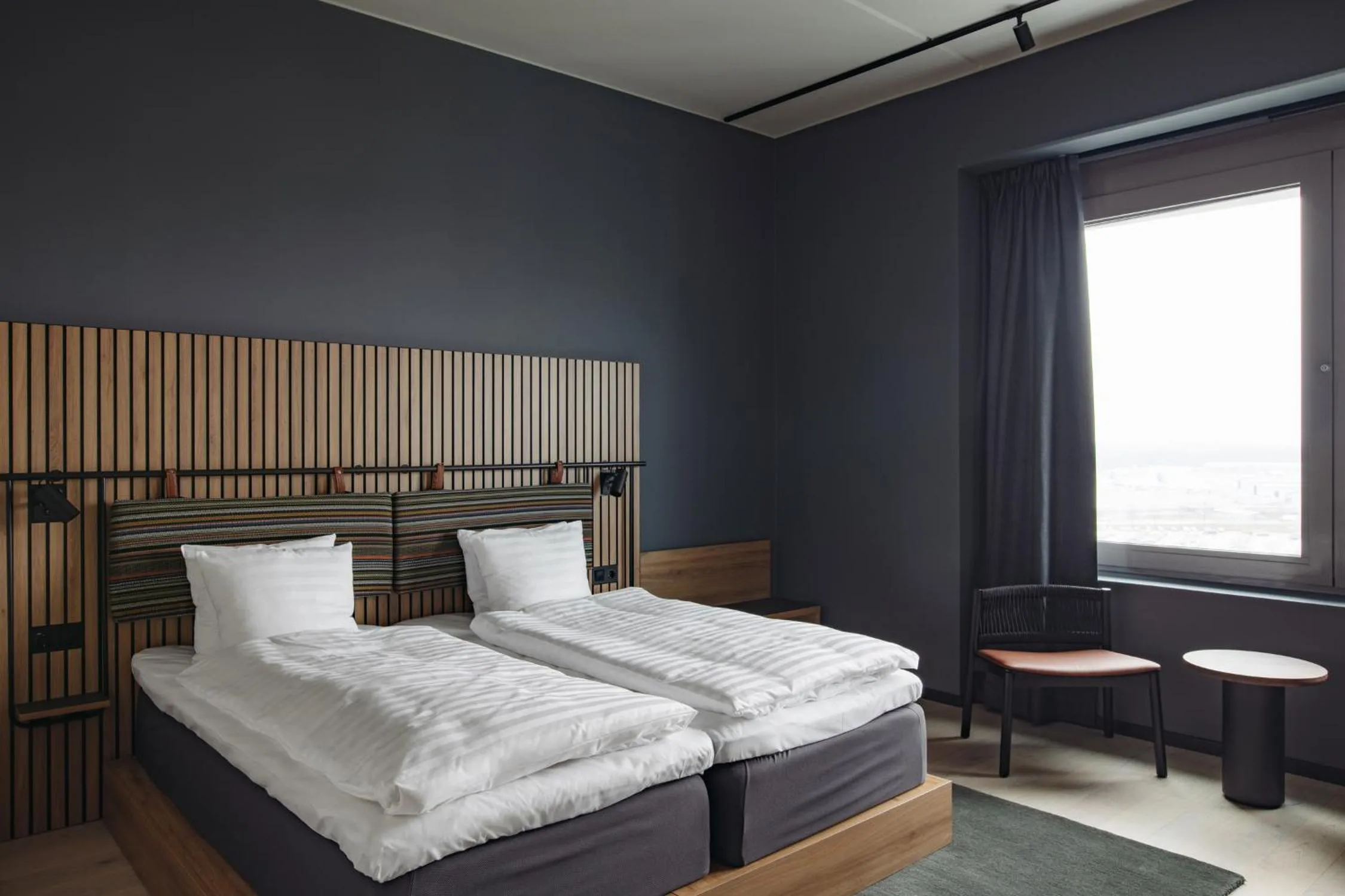 Bed in Comfort Hotel Arlanda Airport Terminal