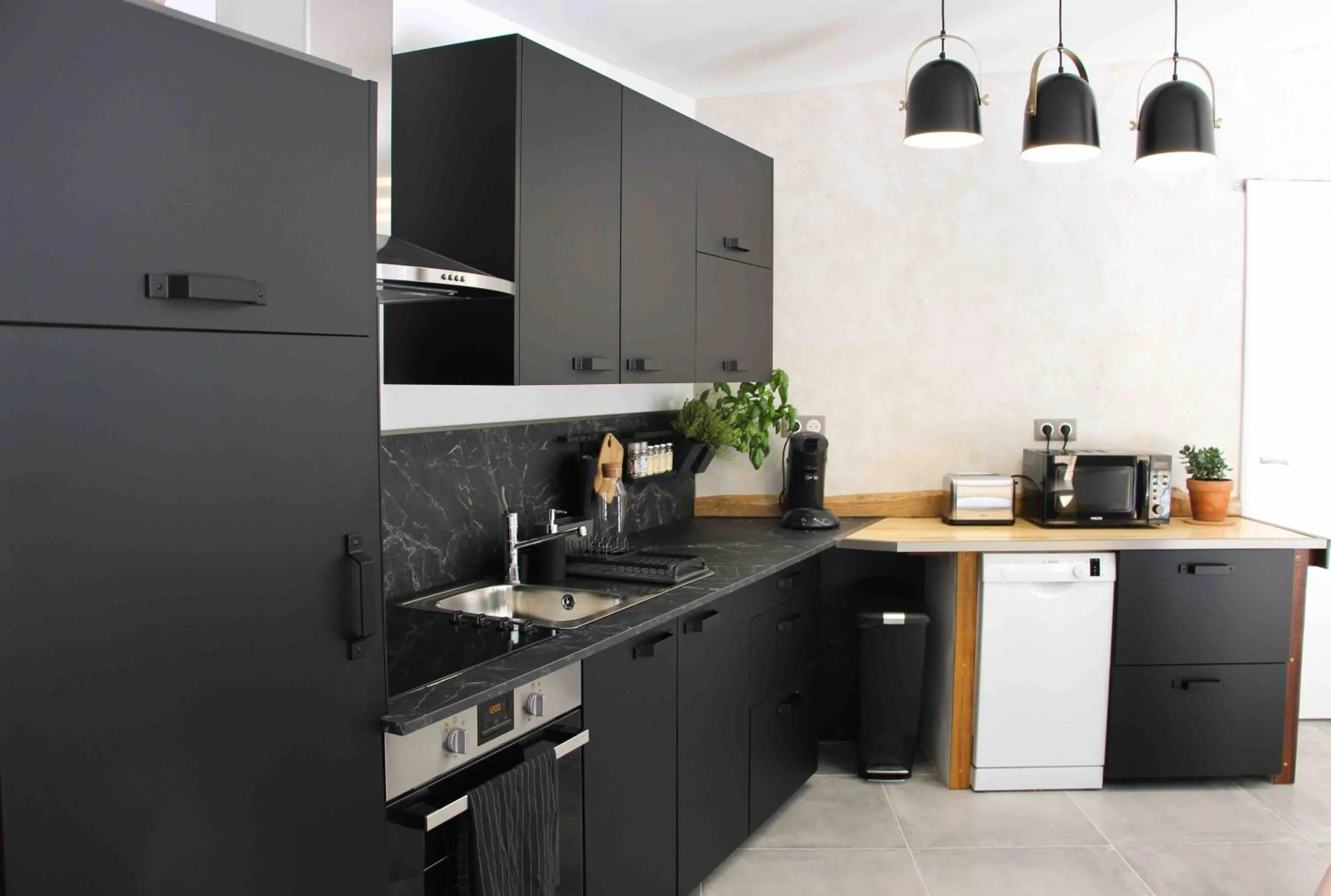 Kitchen or kitchenette in Les Bobos à la ferme