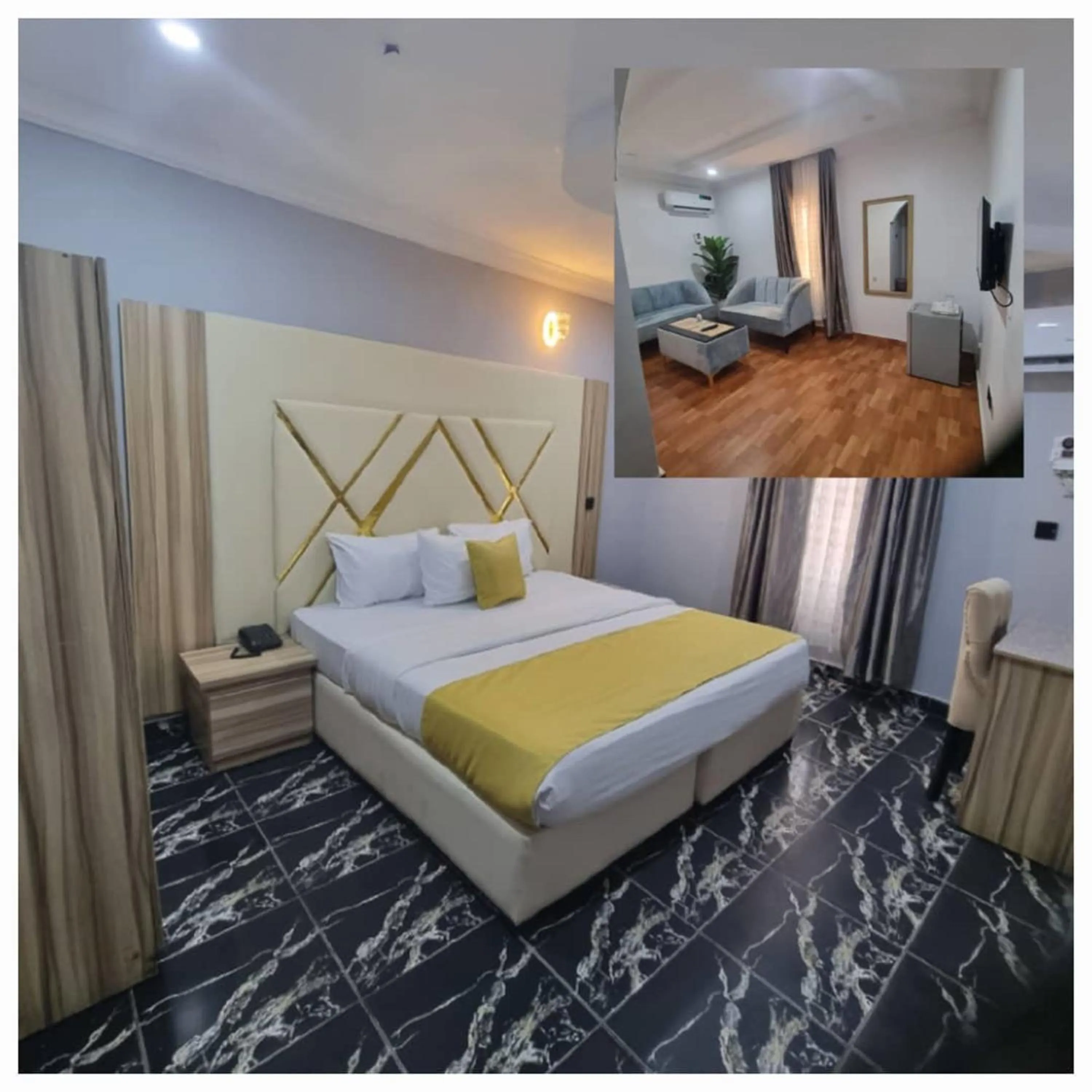 Bed in Mountain Top Lodge Hotel