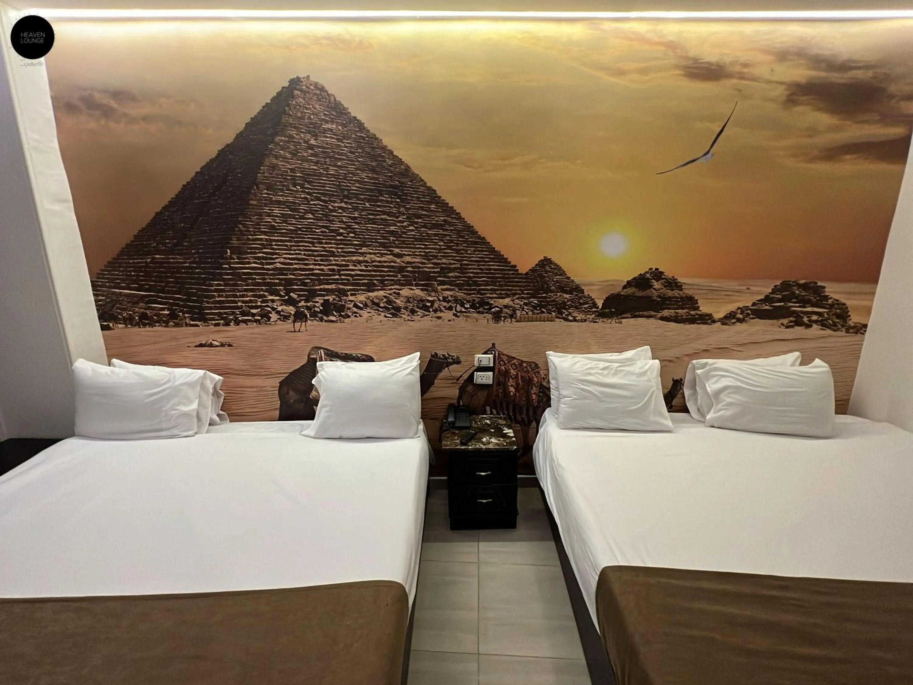 Bed in Giza Pyramids View Inn