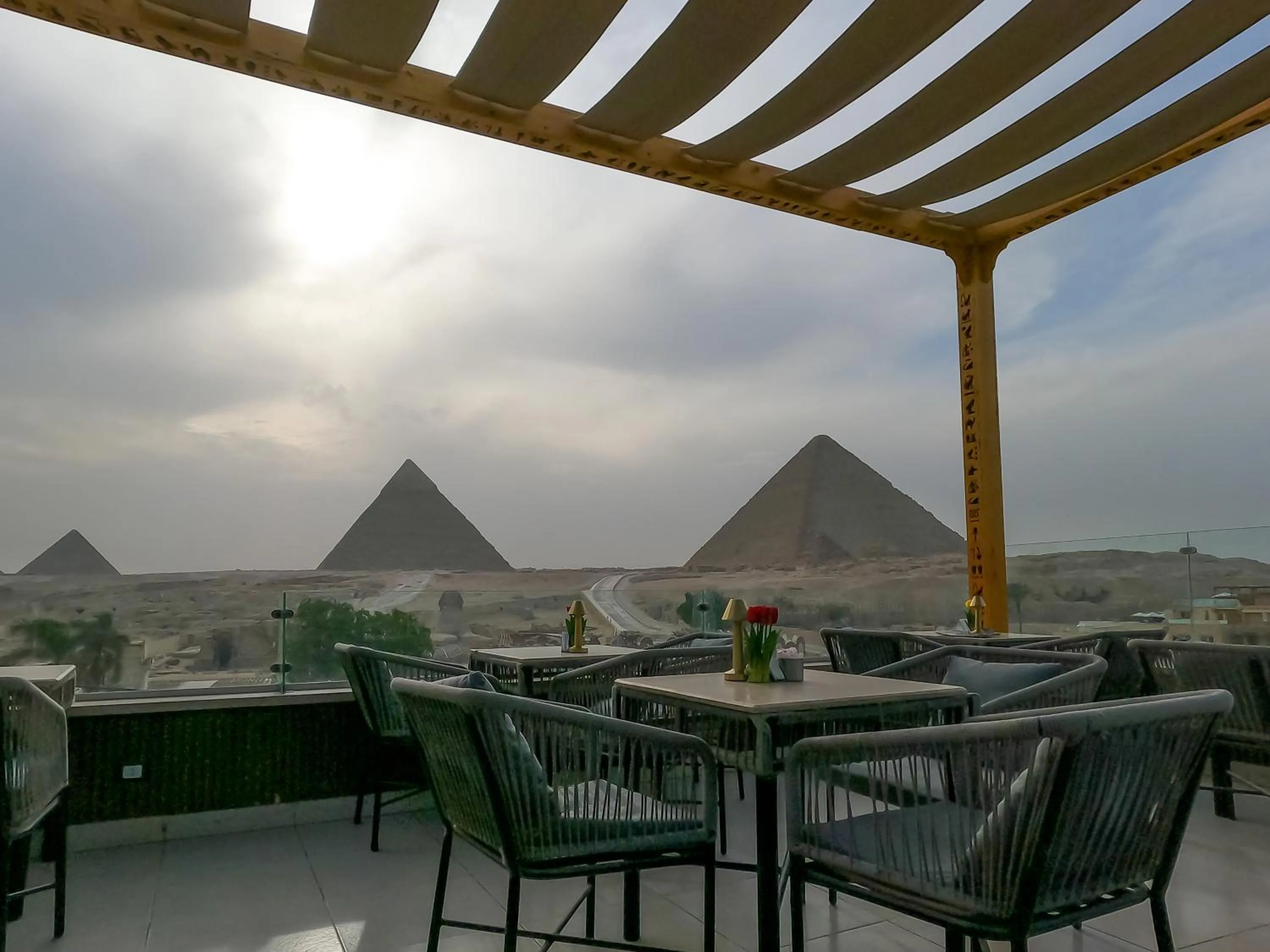Patio in Giza Pyramids View Inn