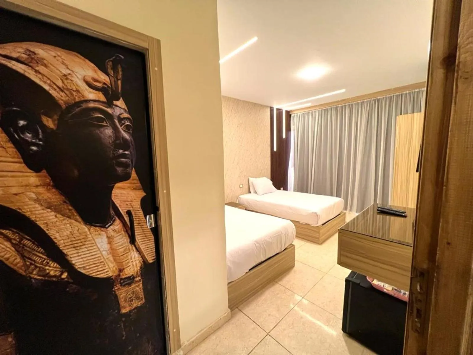 Bedroom, Bed in Giza Pyramids View Inn