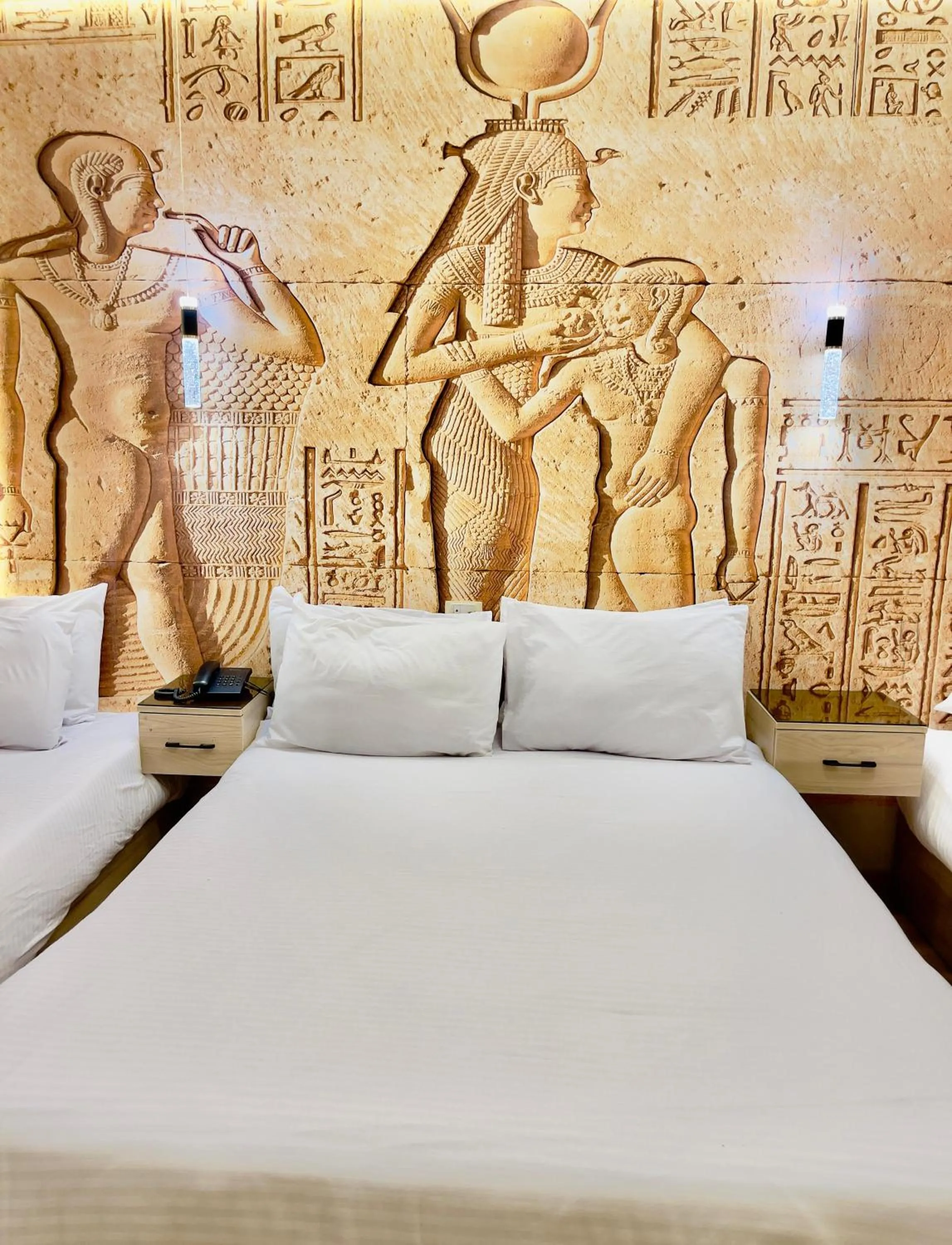 Bed in Giza Pyramids View Inn
