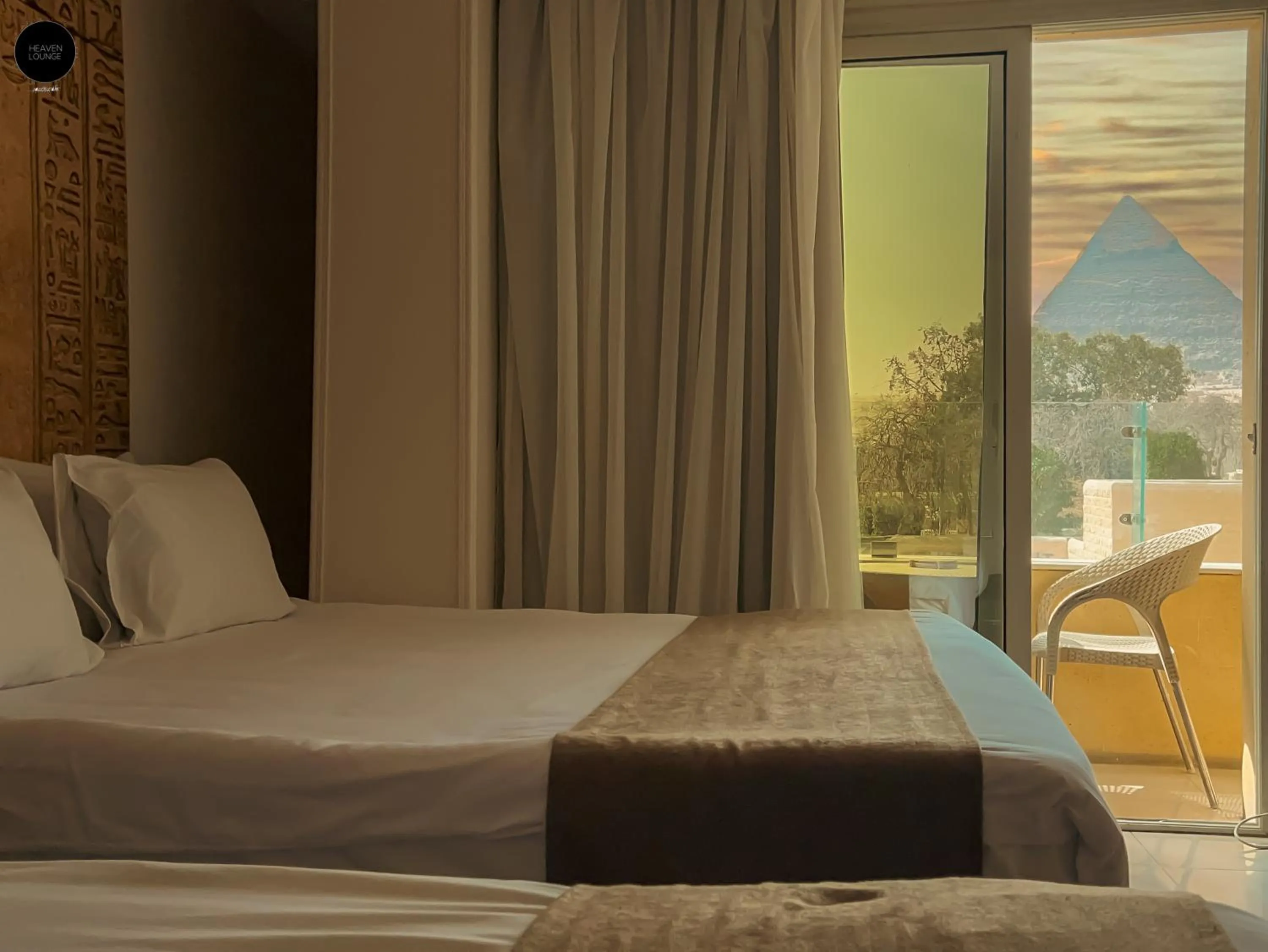 Bed in Giza Pyramids View Inn