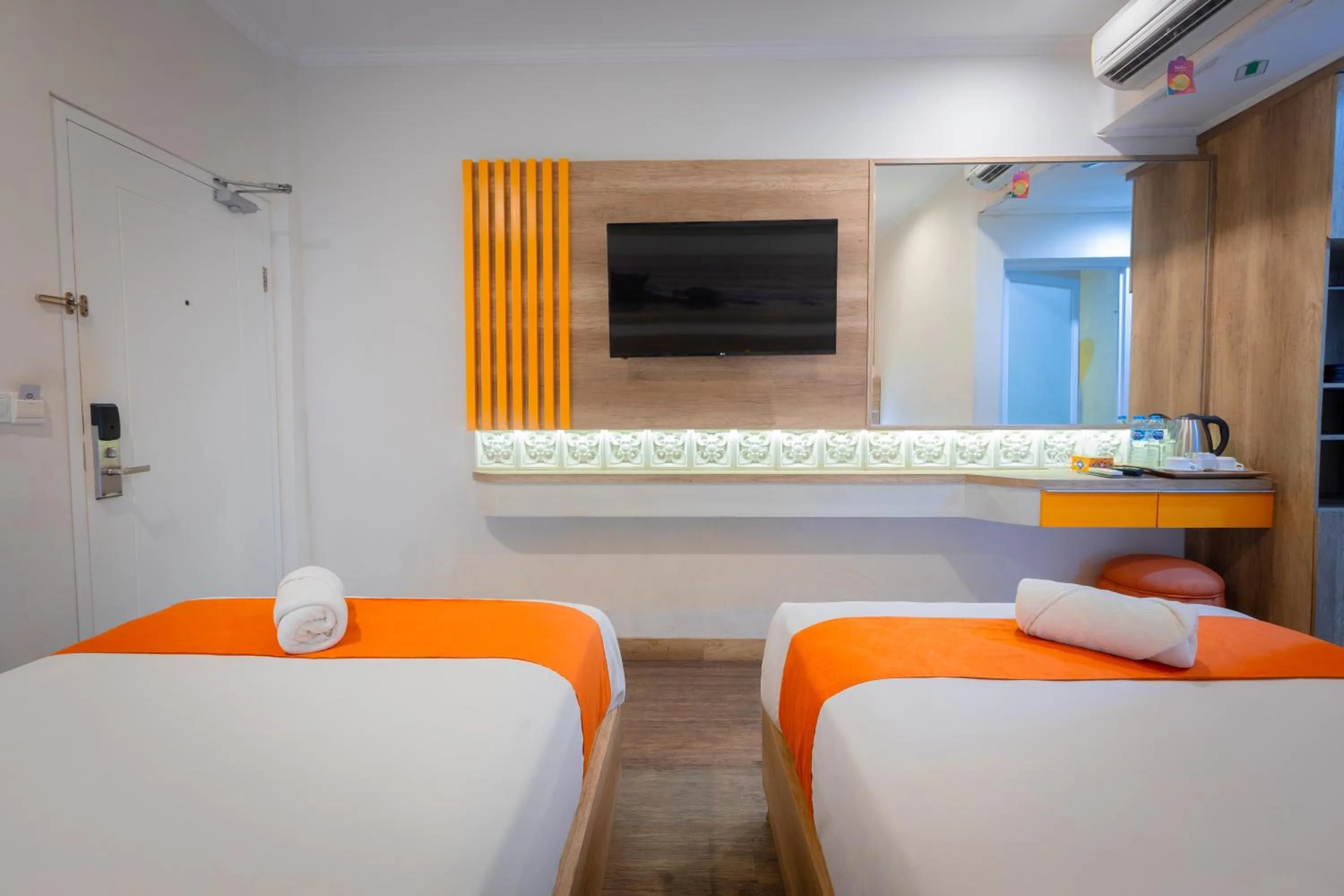 Bed in The Nyaman Hotel Bali