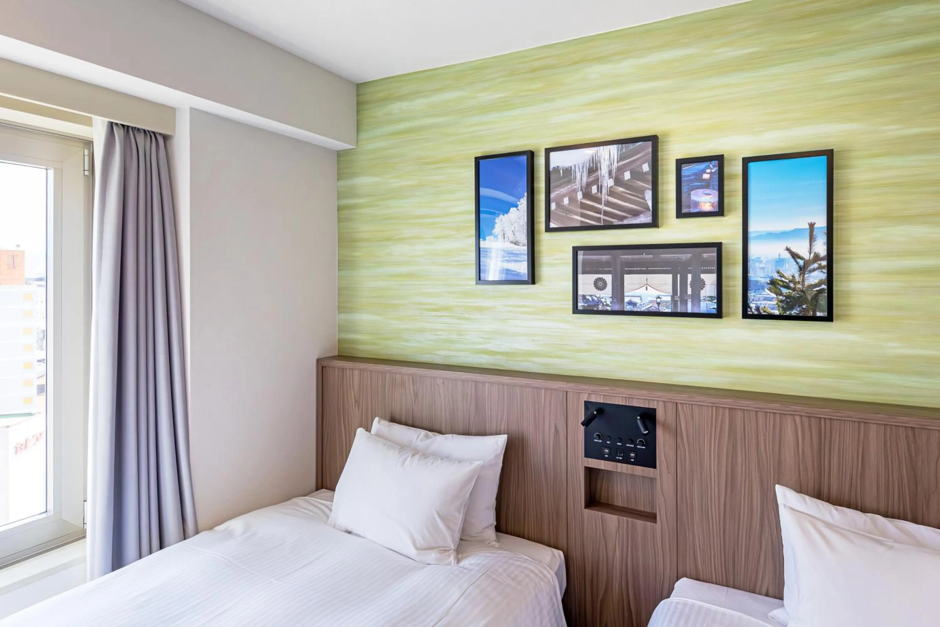 Photo of the whole room, Bed in Hotel JAL City Nagano