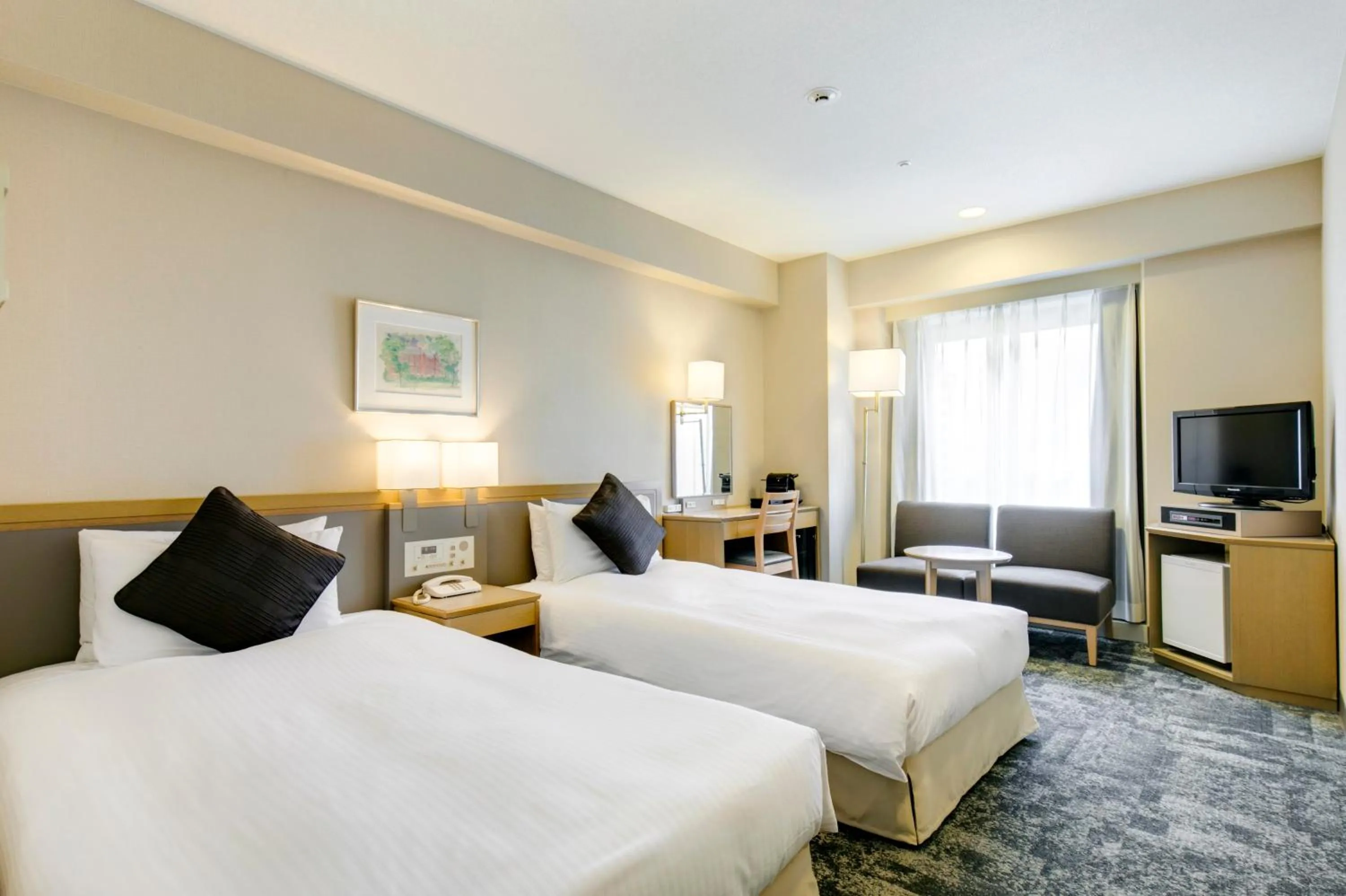 Photo of the whole room, Bed in Hotel JAL City Nagano