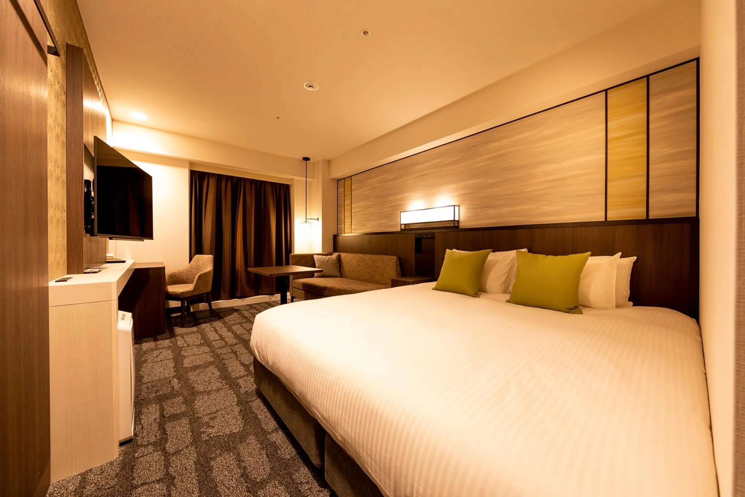 Photo of the whole room, Bed in Hotel JAL City Nagano