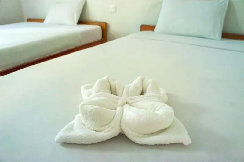 Bed in Visal Sak Guesthouse