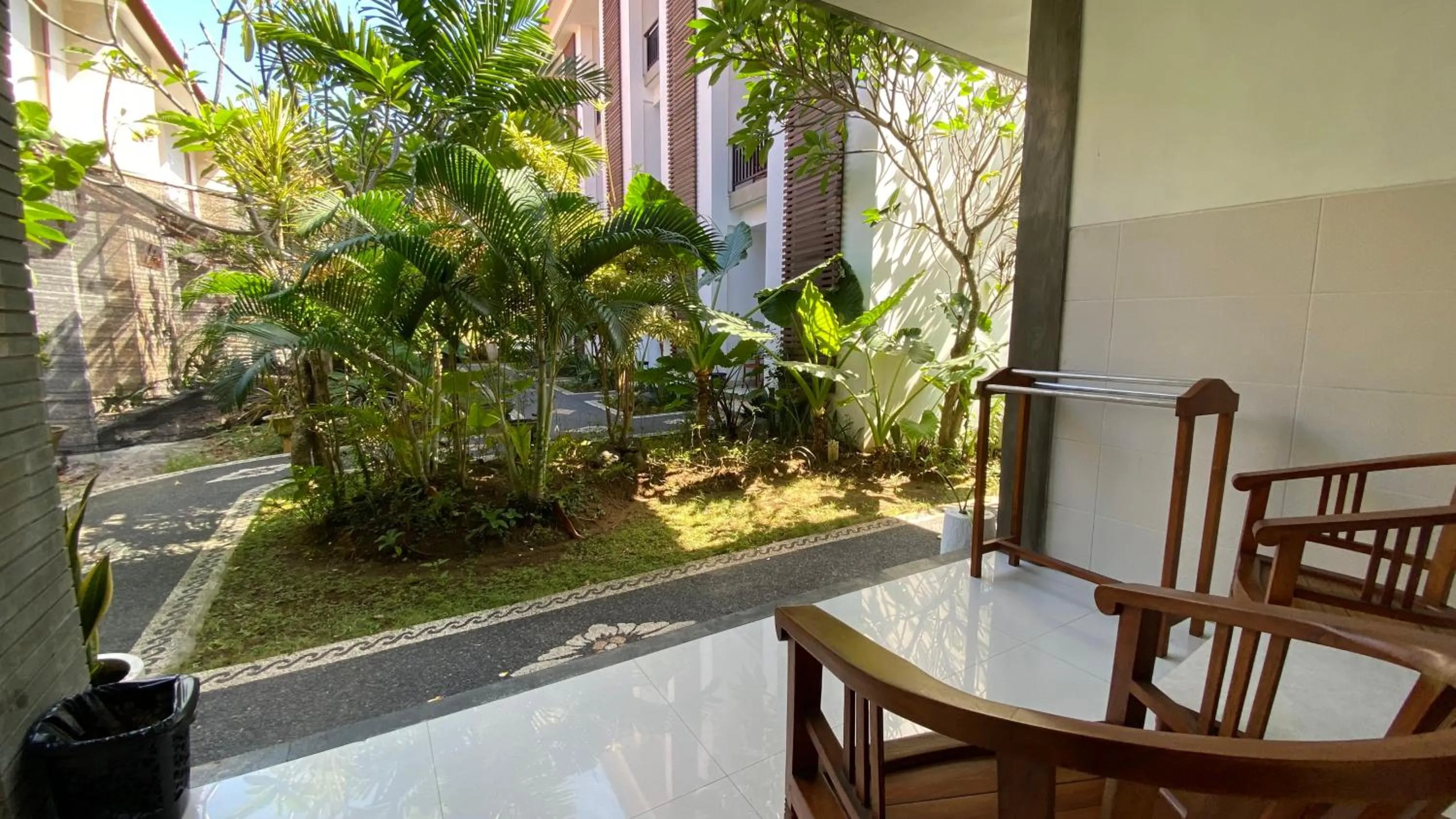 Garden view in Sandat Hotel Legian
