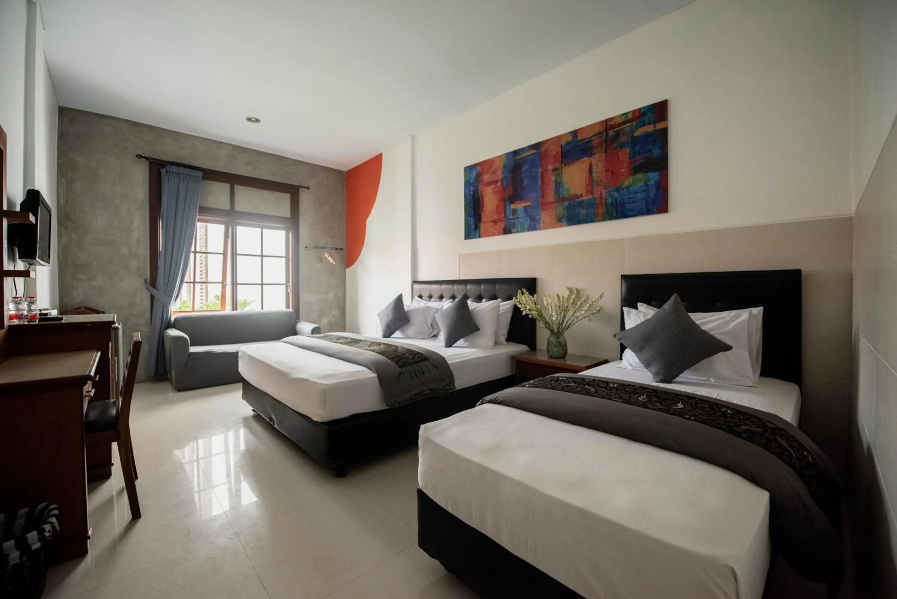 Bedroom, Bed in Sandat Hotel Legian