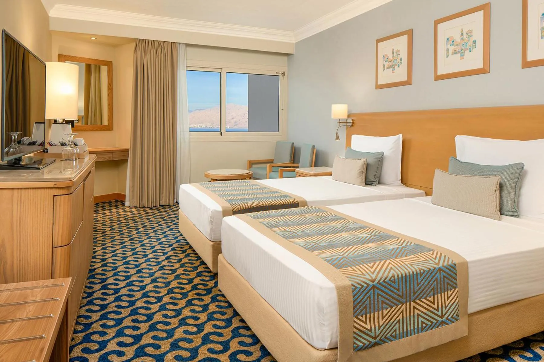 Bed in Steigenberger Hotel & Nelson Village, Taba