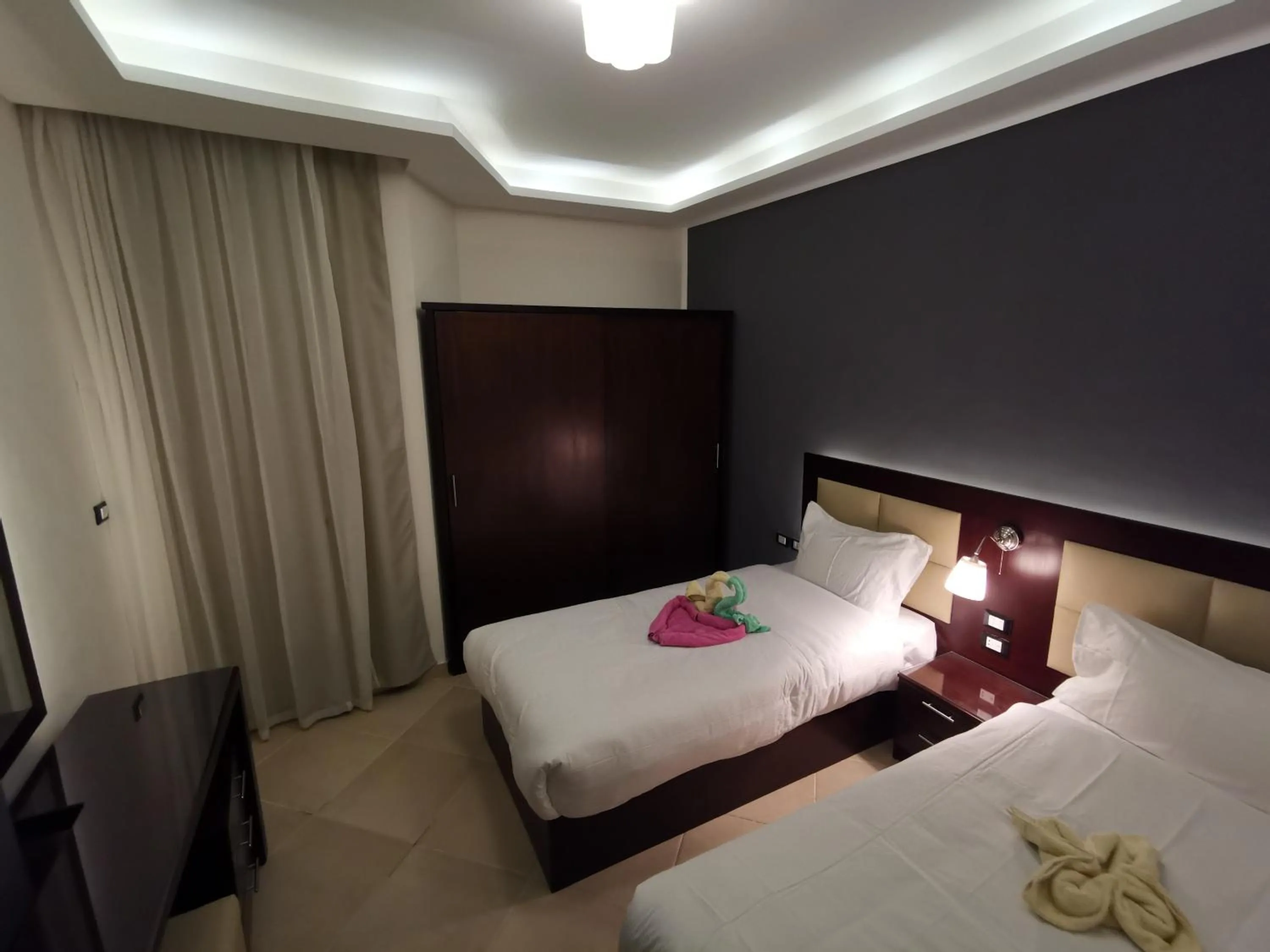 Bed in Elite Suites Hurghada