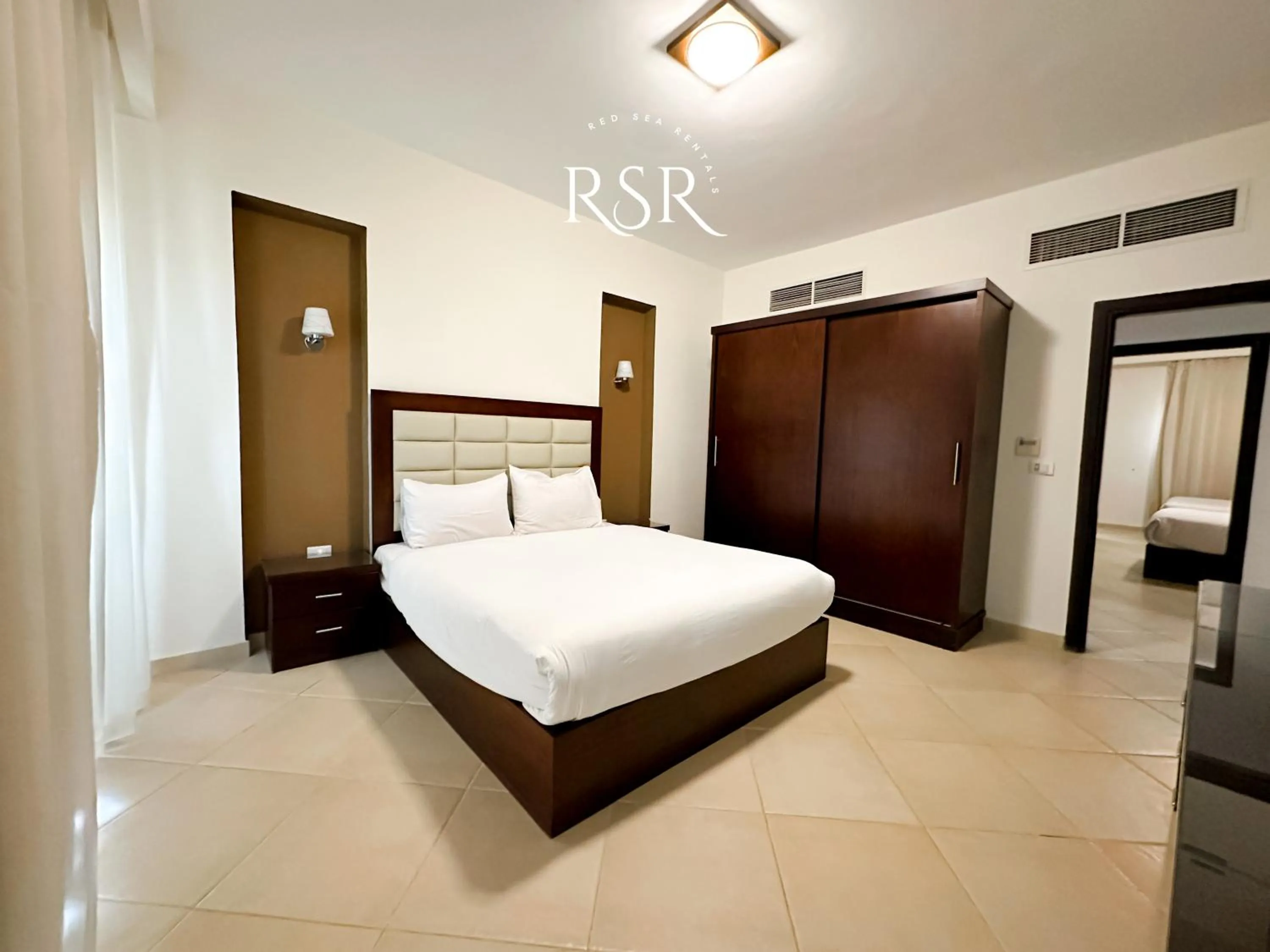 Bed in Elite Suites Hurghada