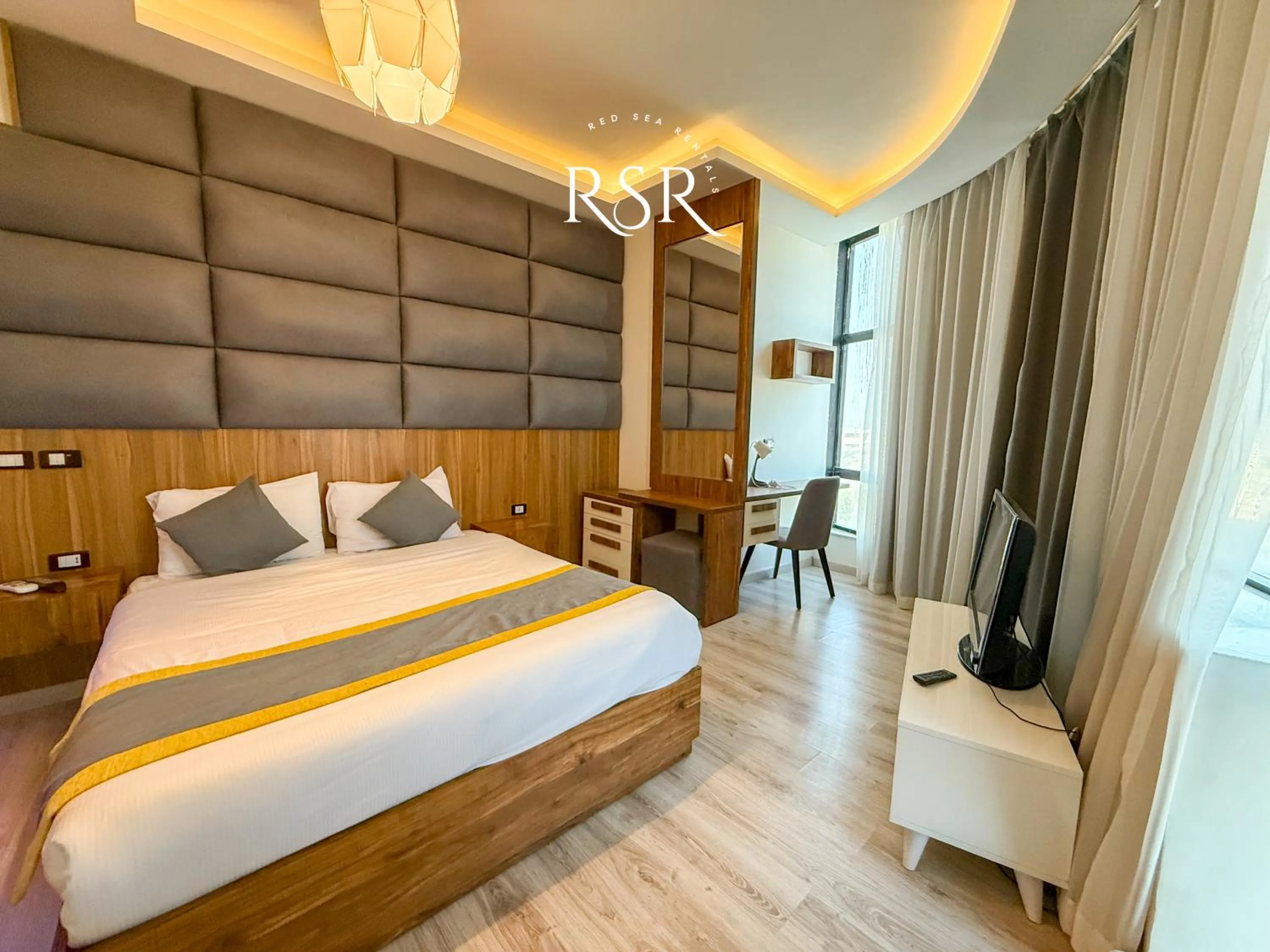 Bed in Elite Suites Hurghada