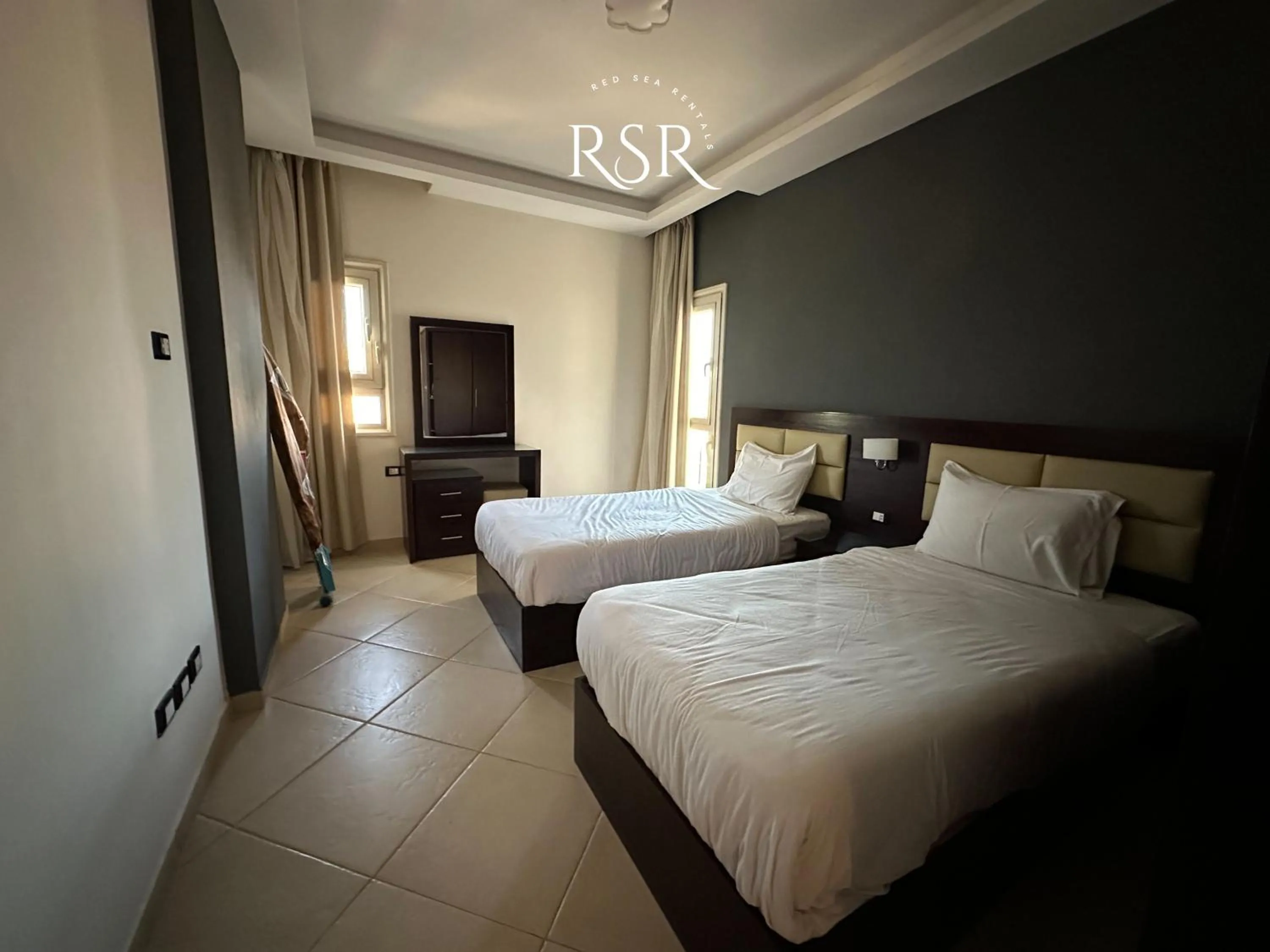 Bed in Elite Suites Hurghada