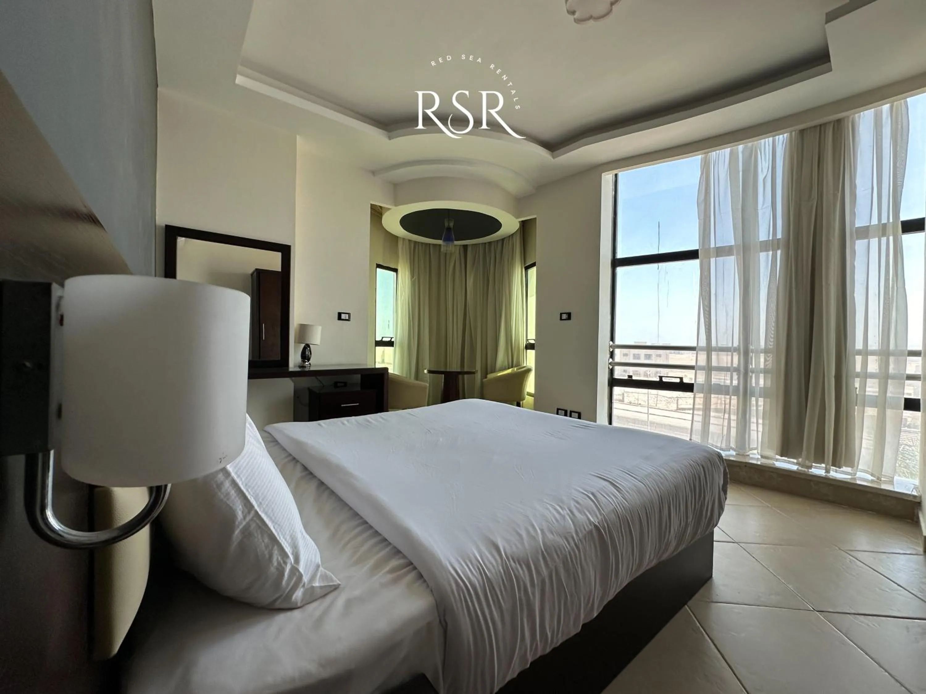 Bed in Elite Suites Hurghada