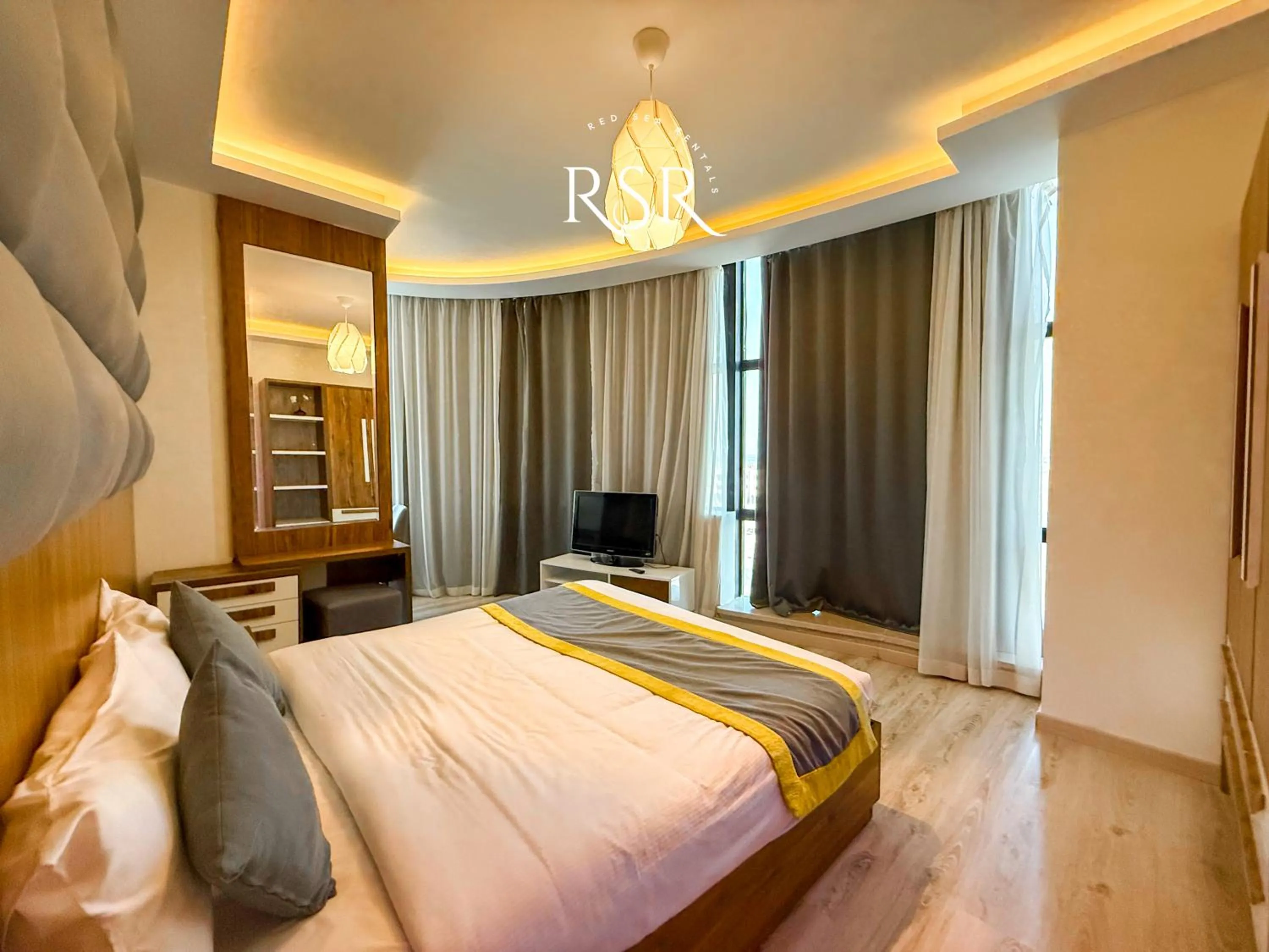 Bed in Elite Suites Hurghada