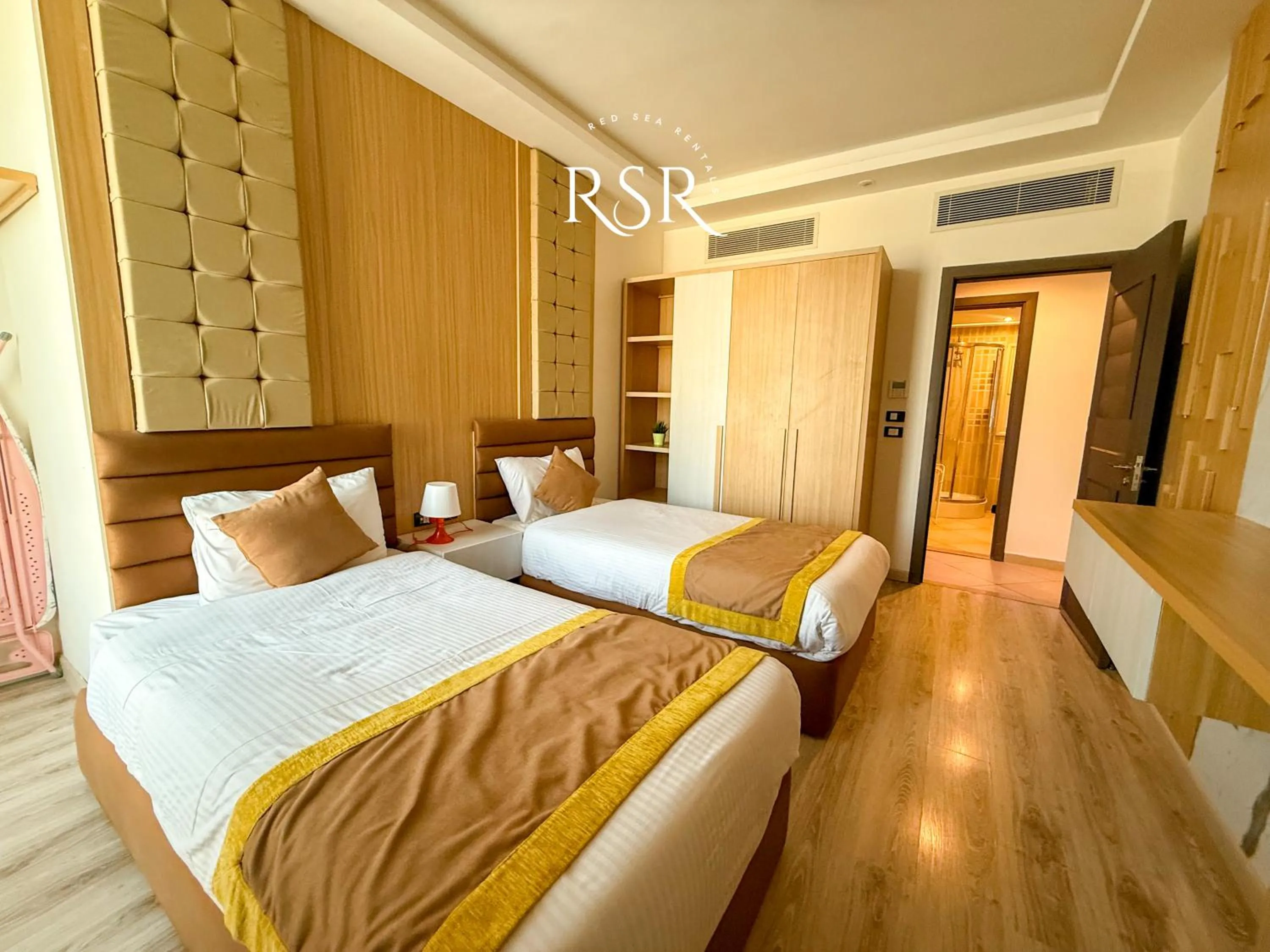 Bed in Elite Suites Hurghada