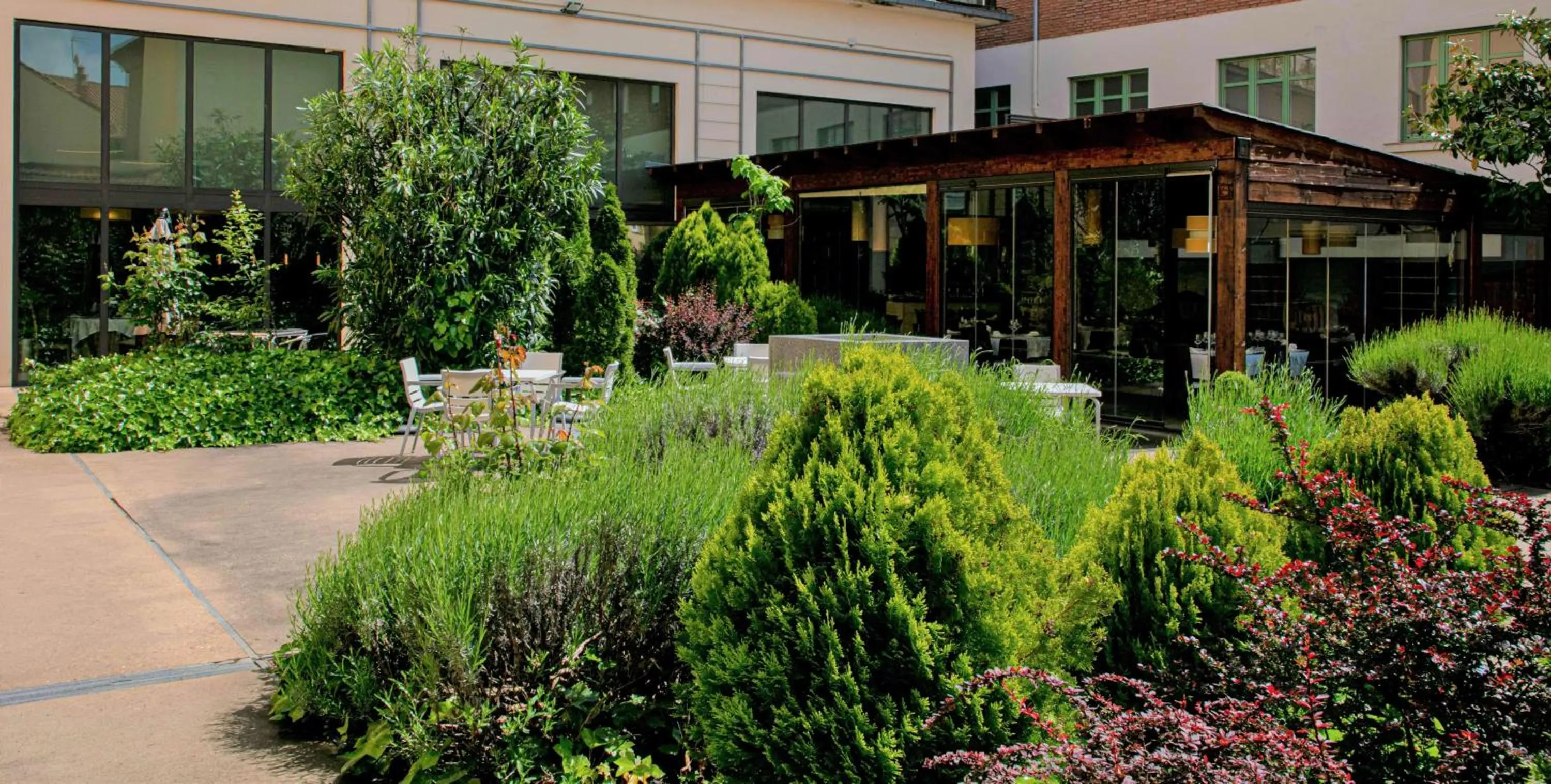 Patio in Hospedería Pax