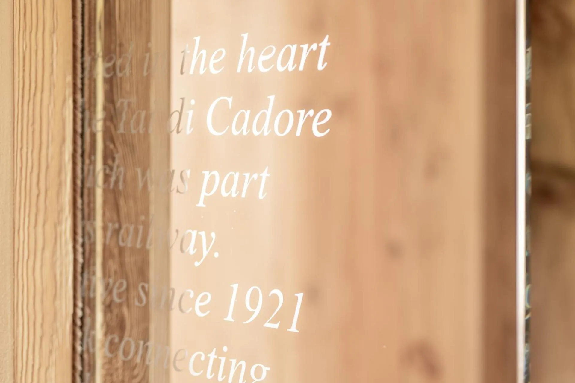 Decorative detail in Alla Stazion Locanda nelle Dolomiti