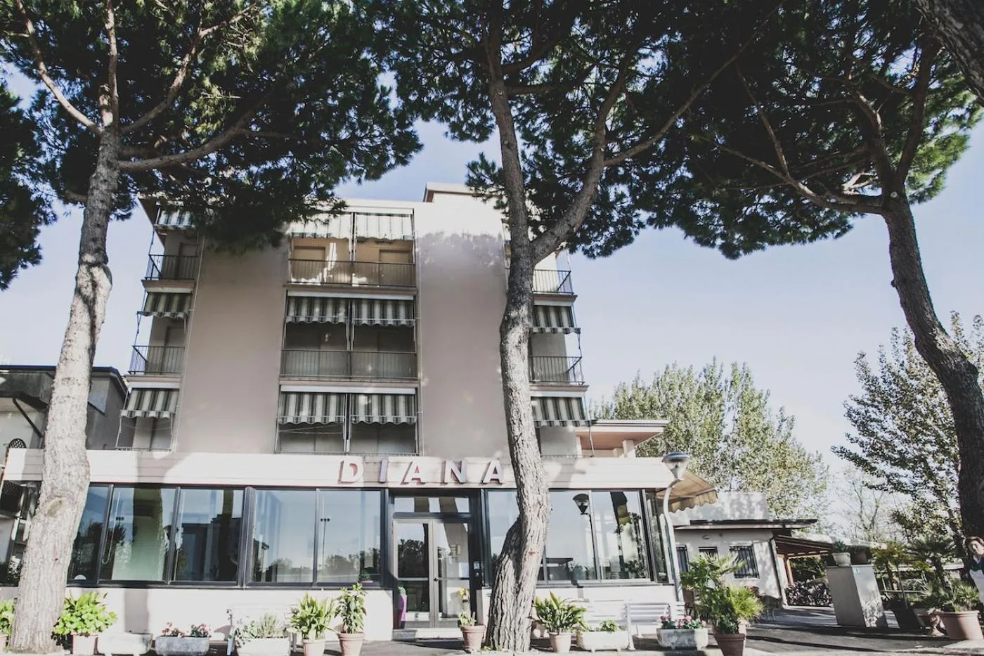 Property building in Hotel Diana