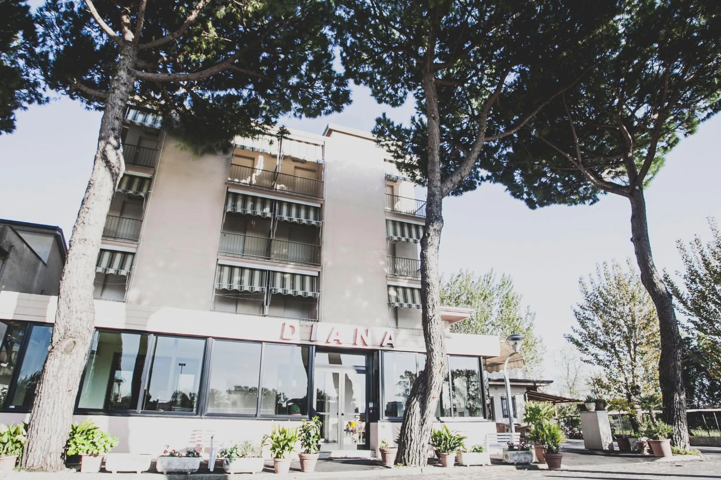 Property building in Hotel Diana