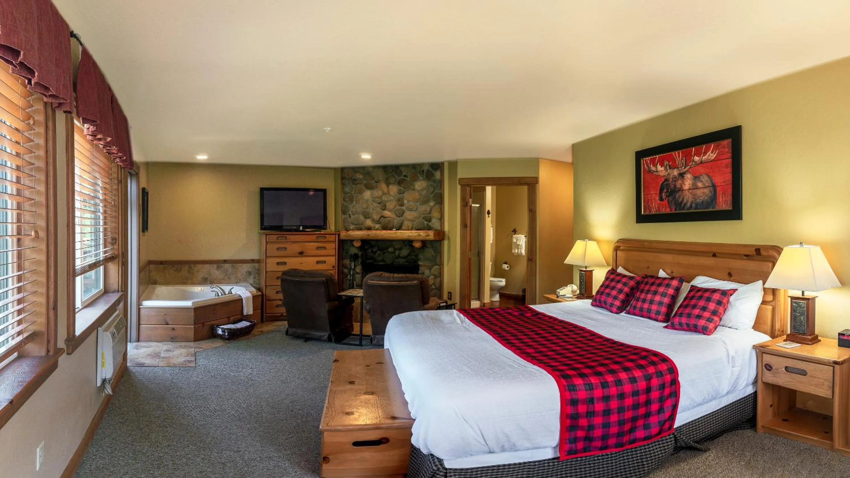 Bed in Callahan's Mountain Lodge