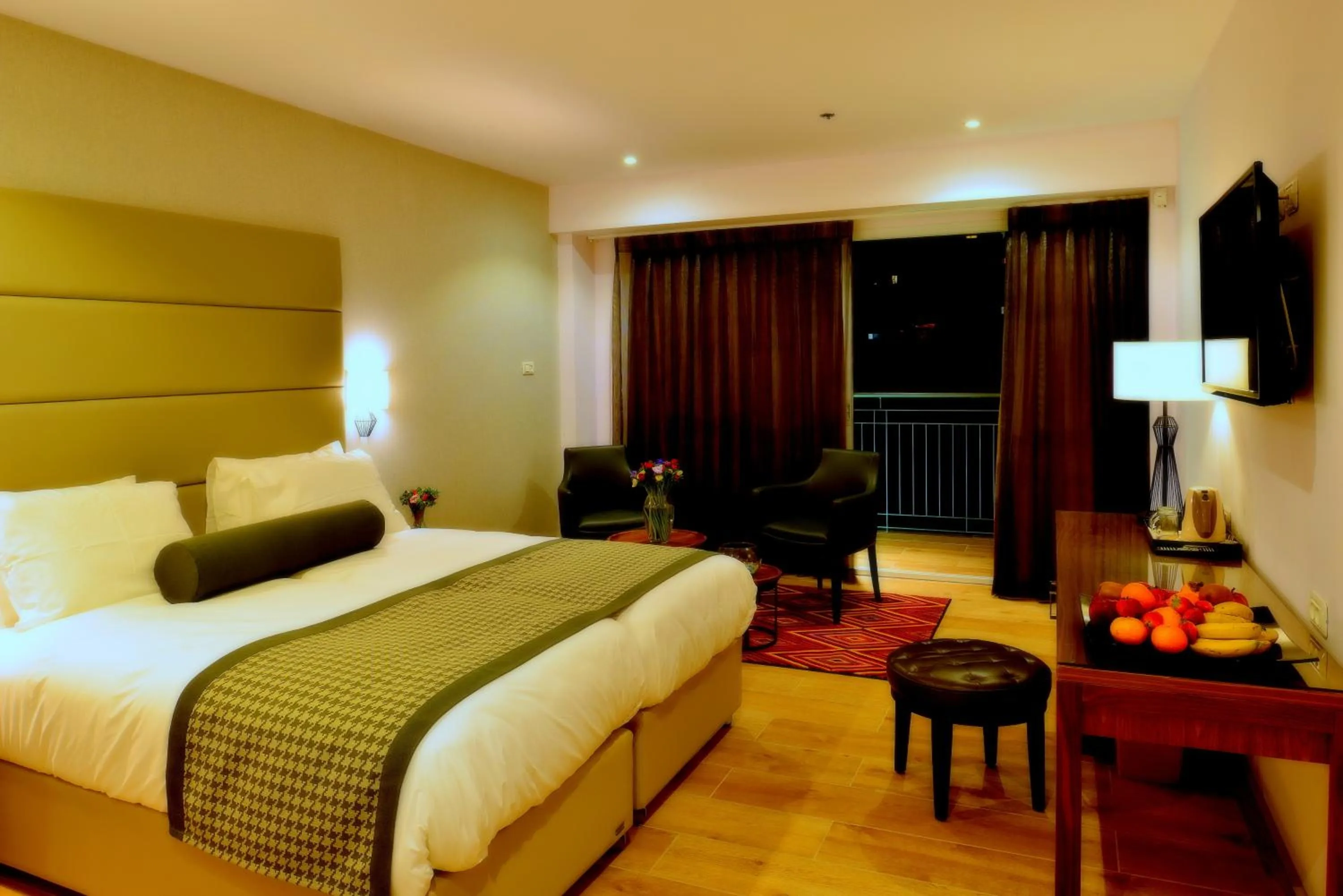 Balcony/Terrace, Bed in Astoria Galilee Hotel