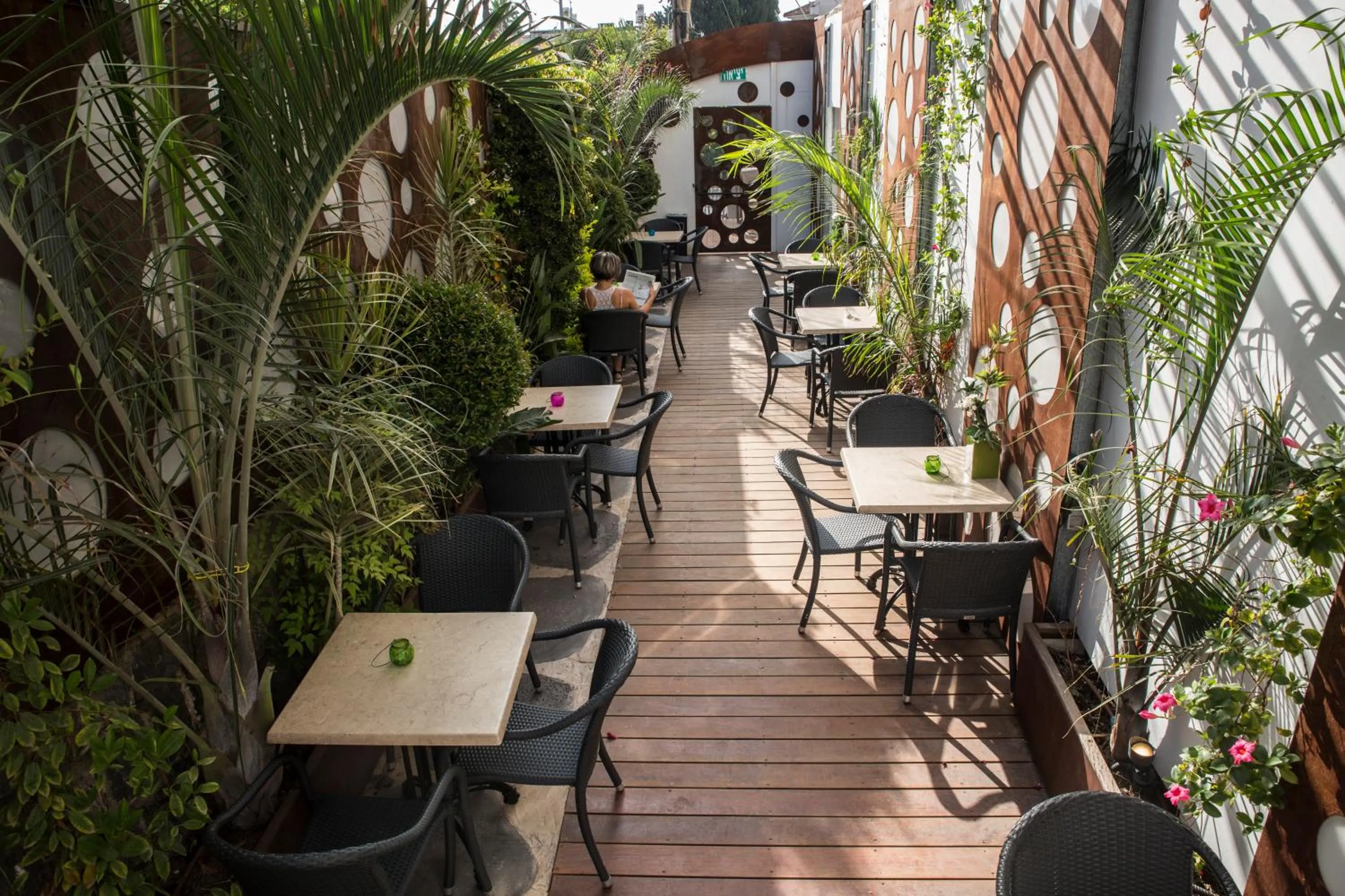 Patio in Astoria Galilee Hotel