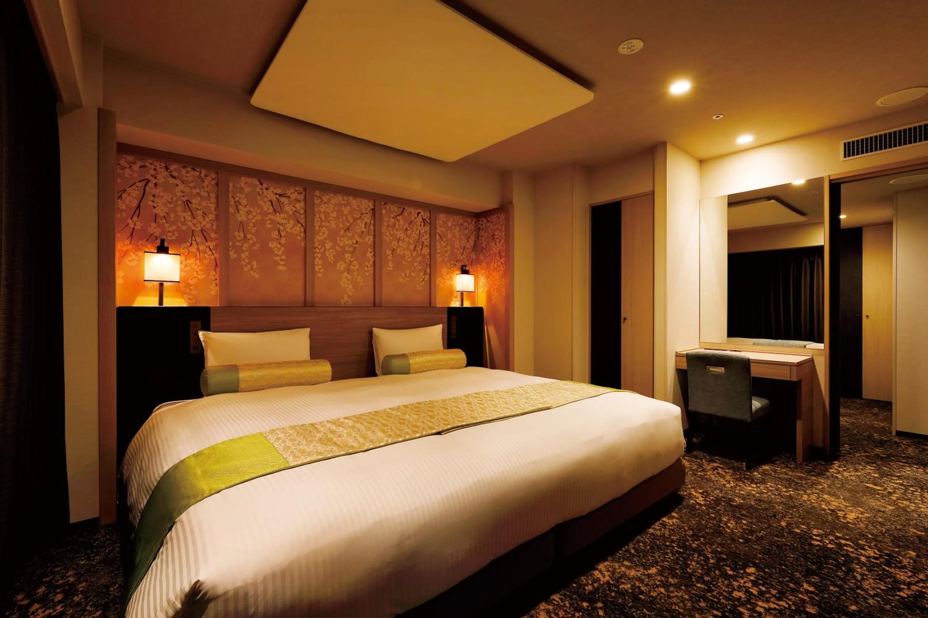 Bed in Daiwa Roynet Hotel Nara Natural Hot Spring