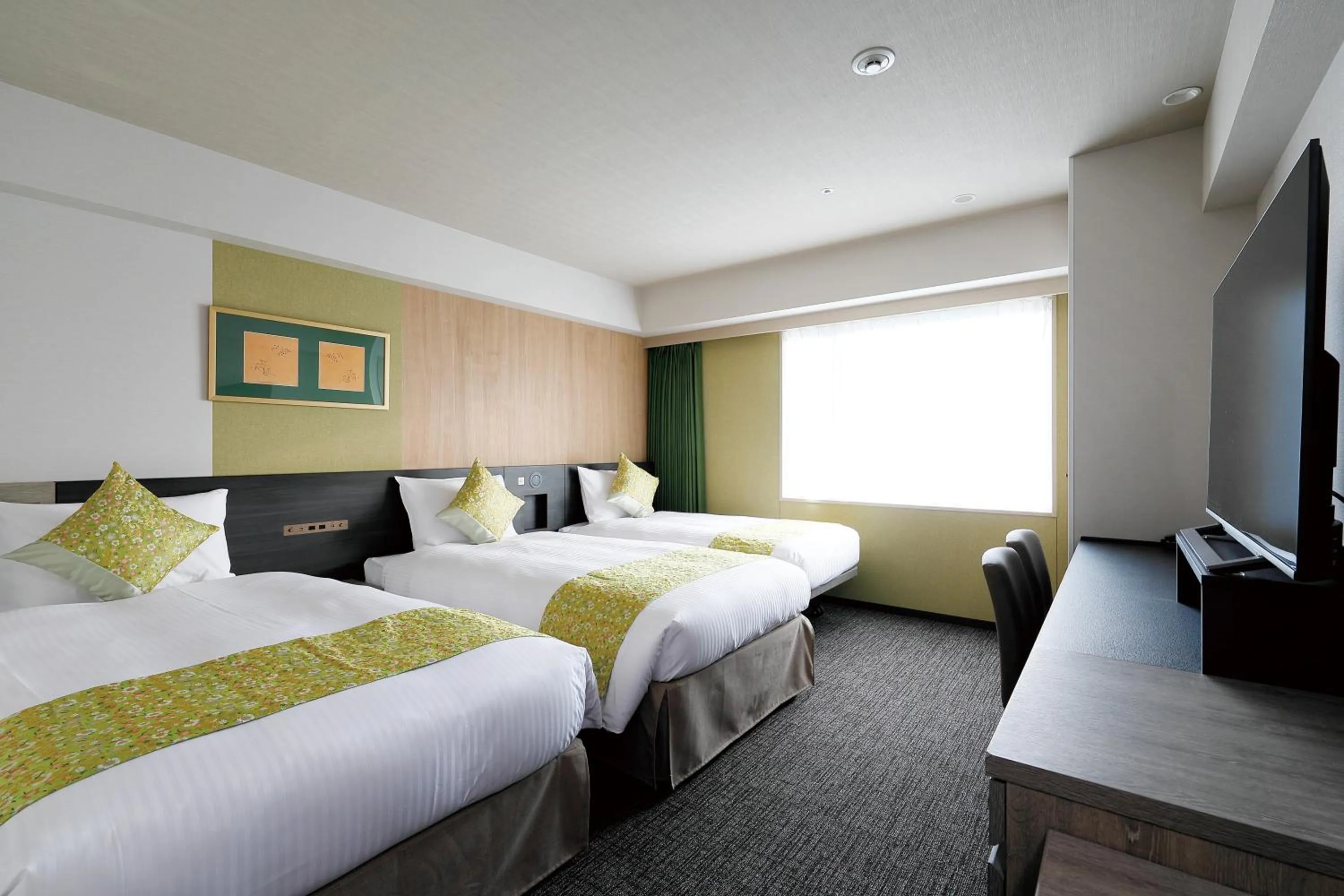 Bed in Daiwa Roynet Hotel Nara Natural Hot Spring