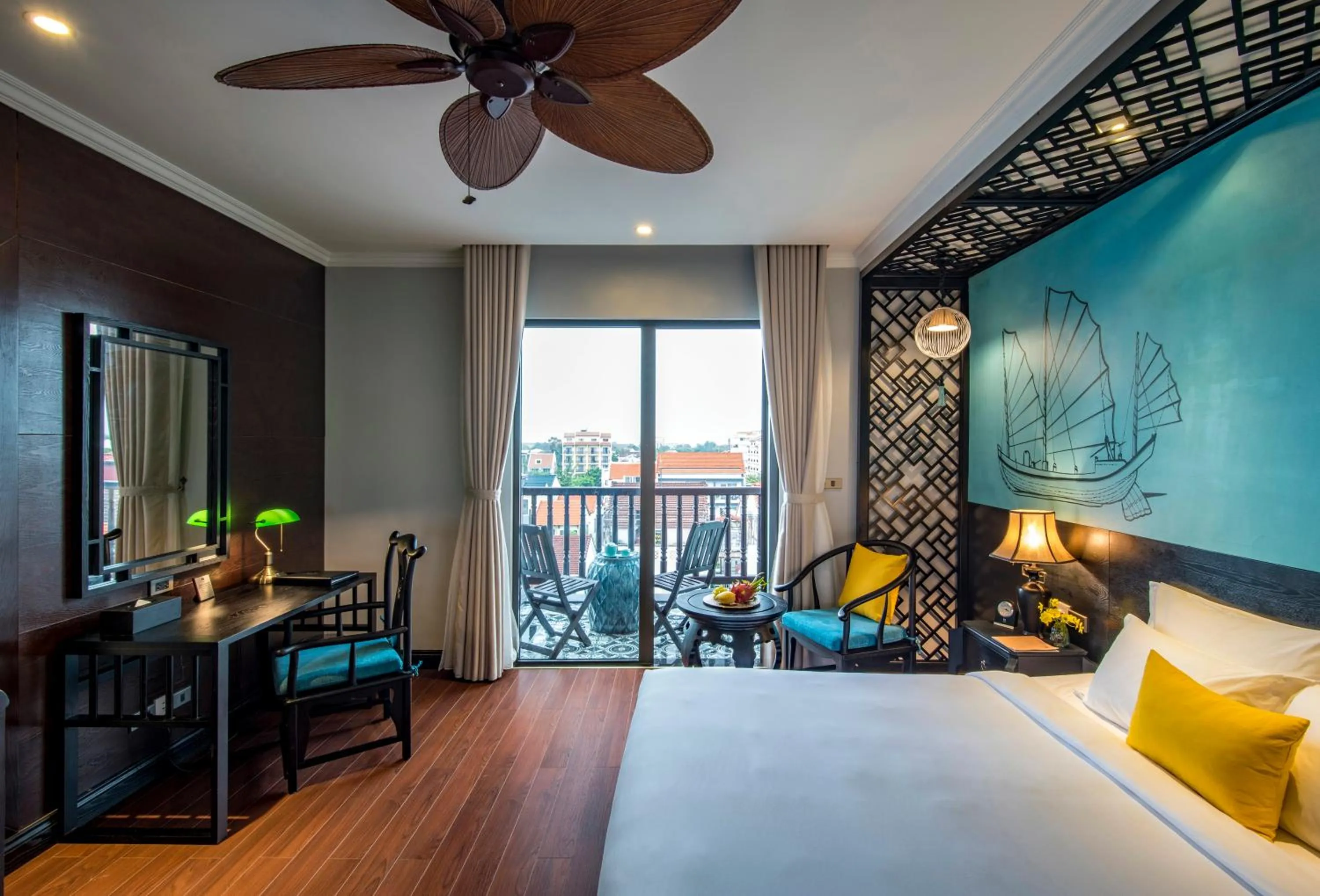 Bed in Anio Boutique Hotel Hoian