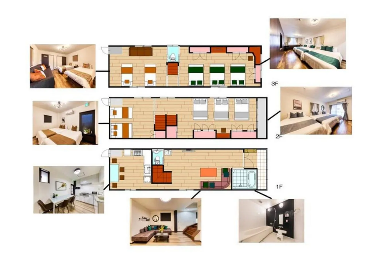 Floor plan in soleil Universal Fukushima Noda -vacation rental-