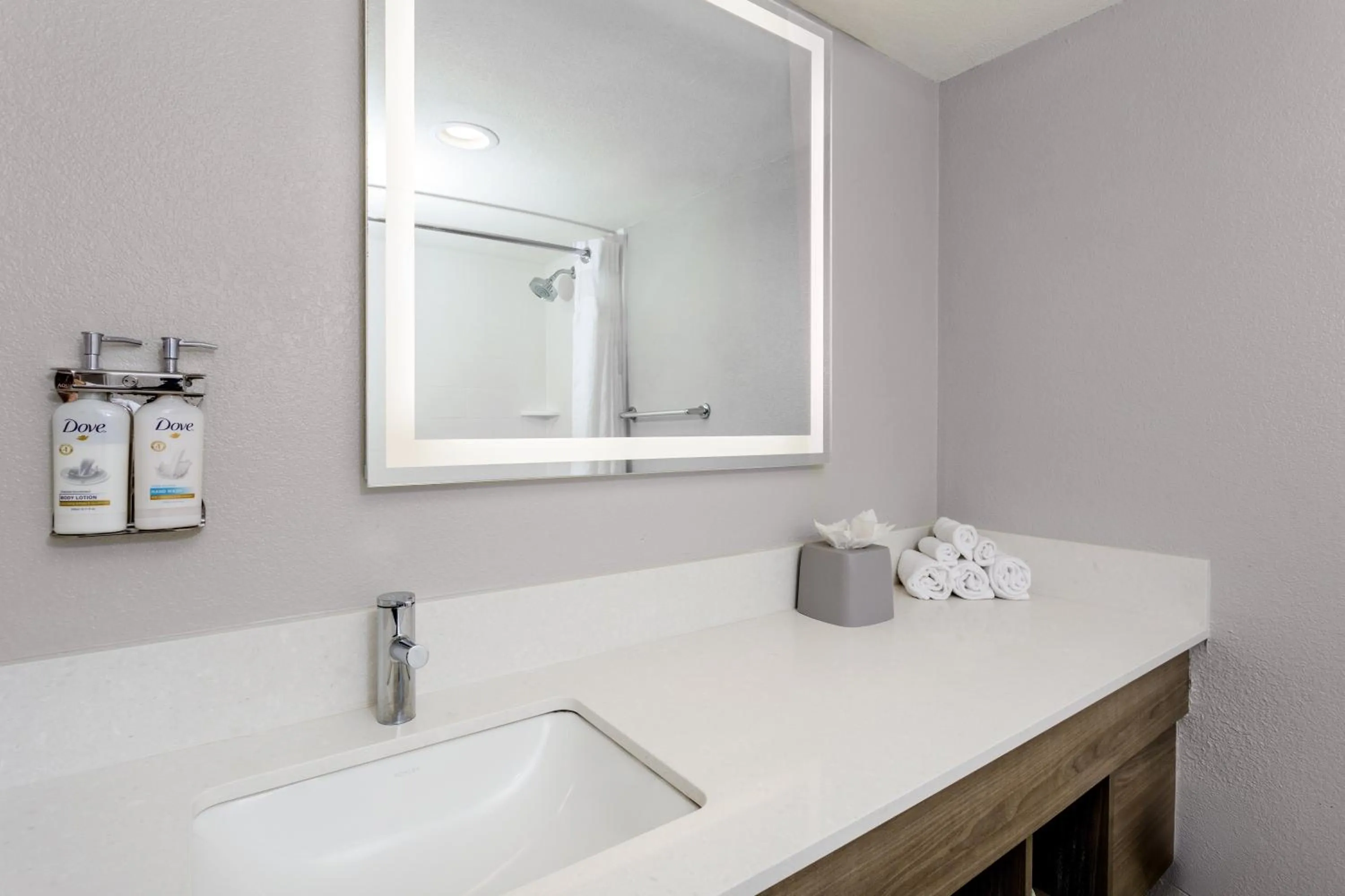 Bathroom in Holiday Inn Express & Suites Oceanfront Daytona Beach Shores by IHG