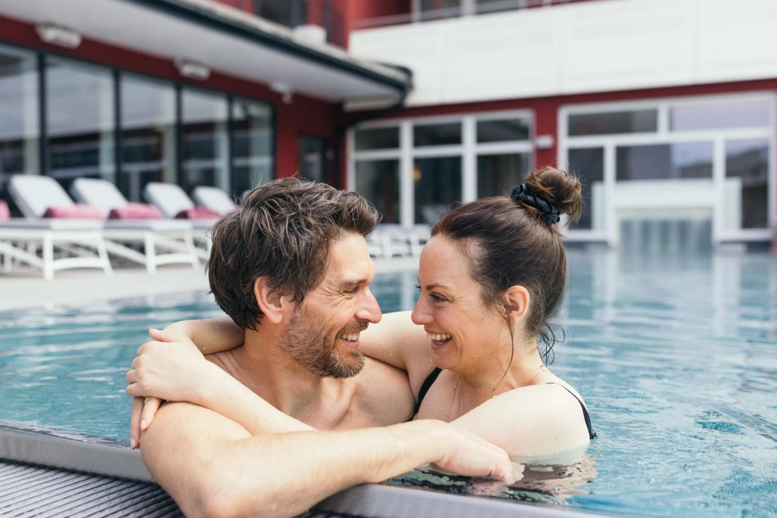 Swimming pool in Das Kaiserblick 4 Sterne Superior