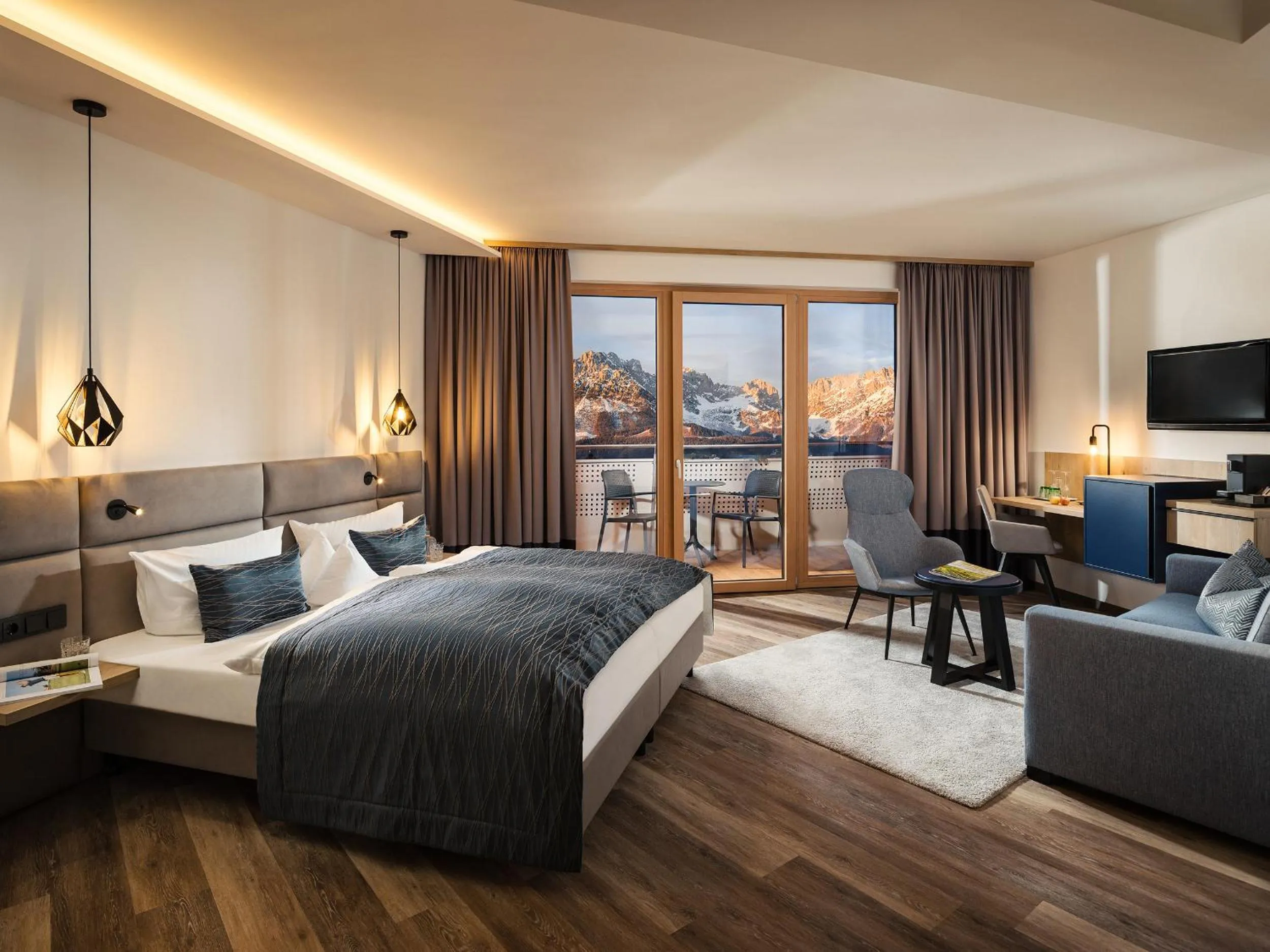 Bed in Das Kaiserblick 4 Sterne Superior