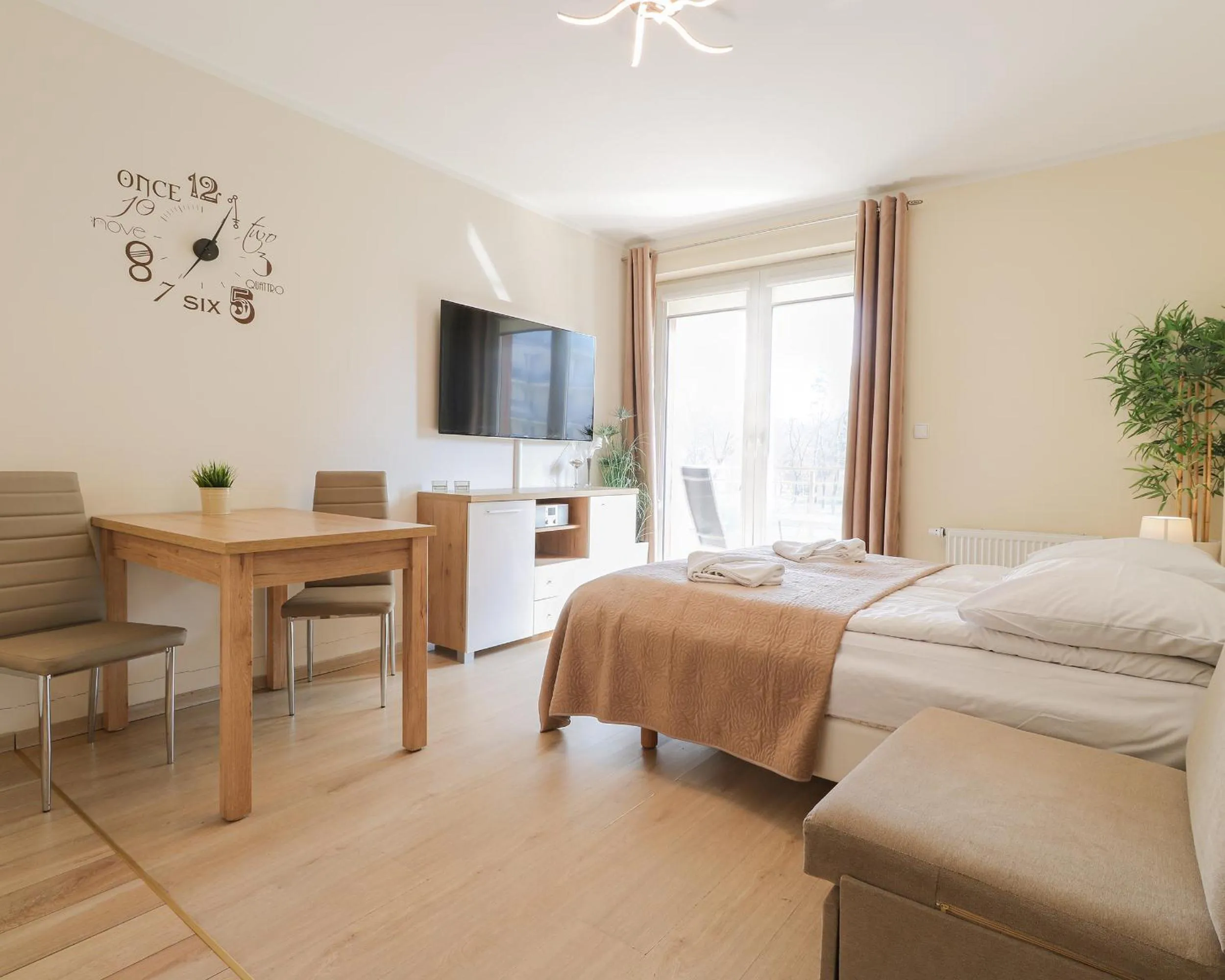 Bed in Pegaz Apartments by Baltic Home