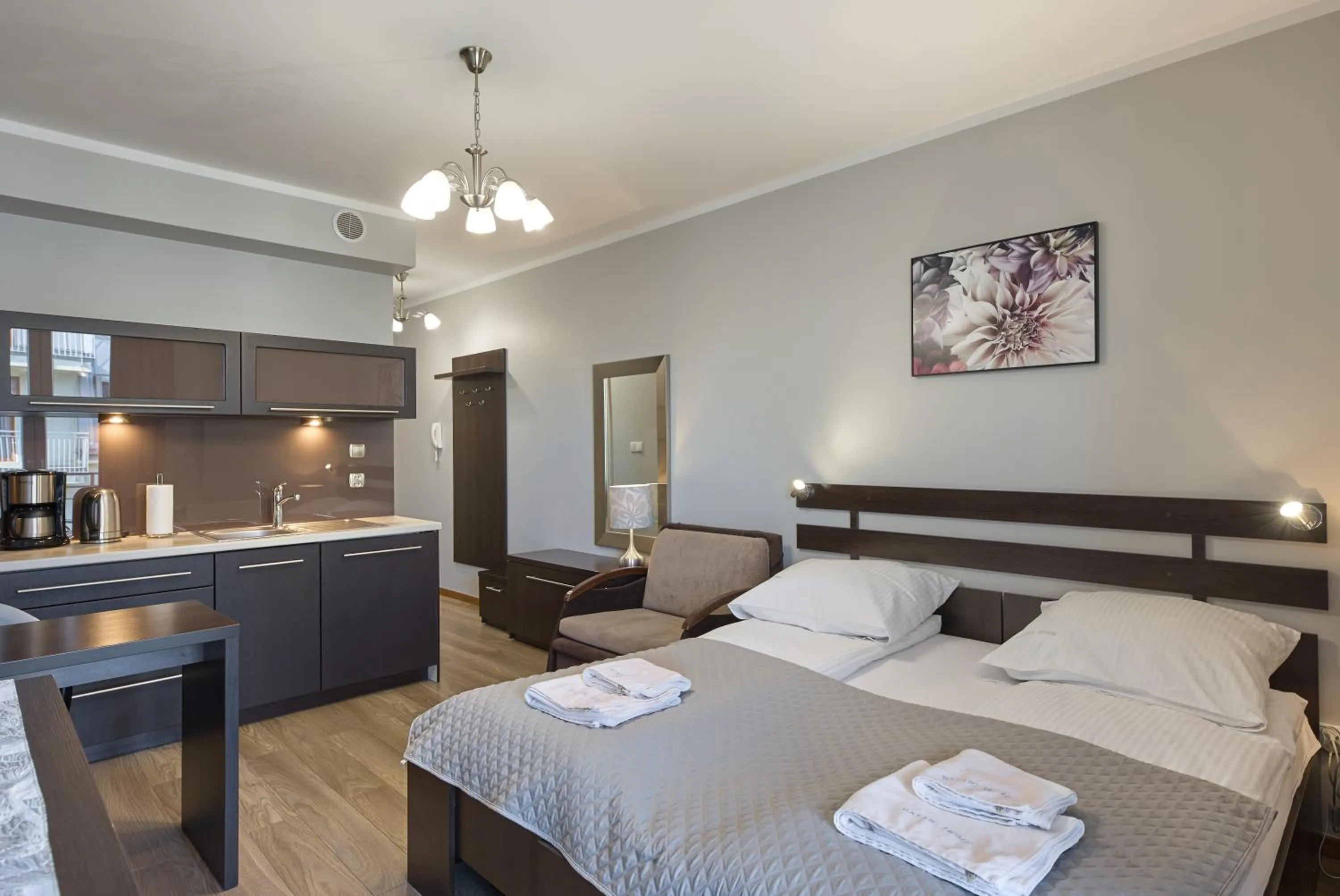 Bed in Pegaz Apartments by Baltic Home