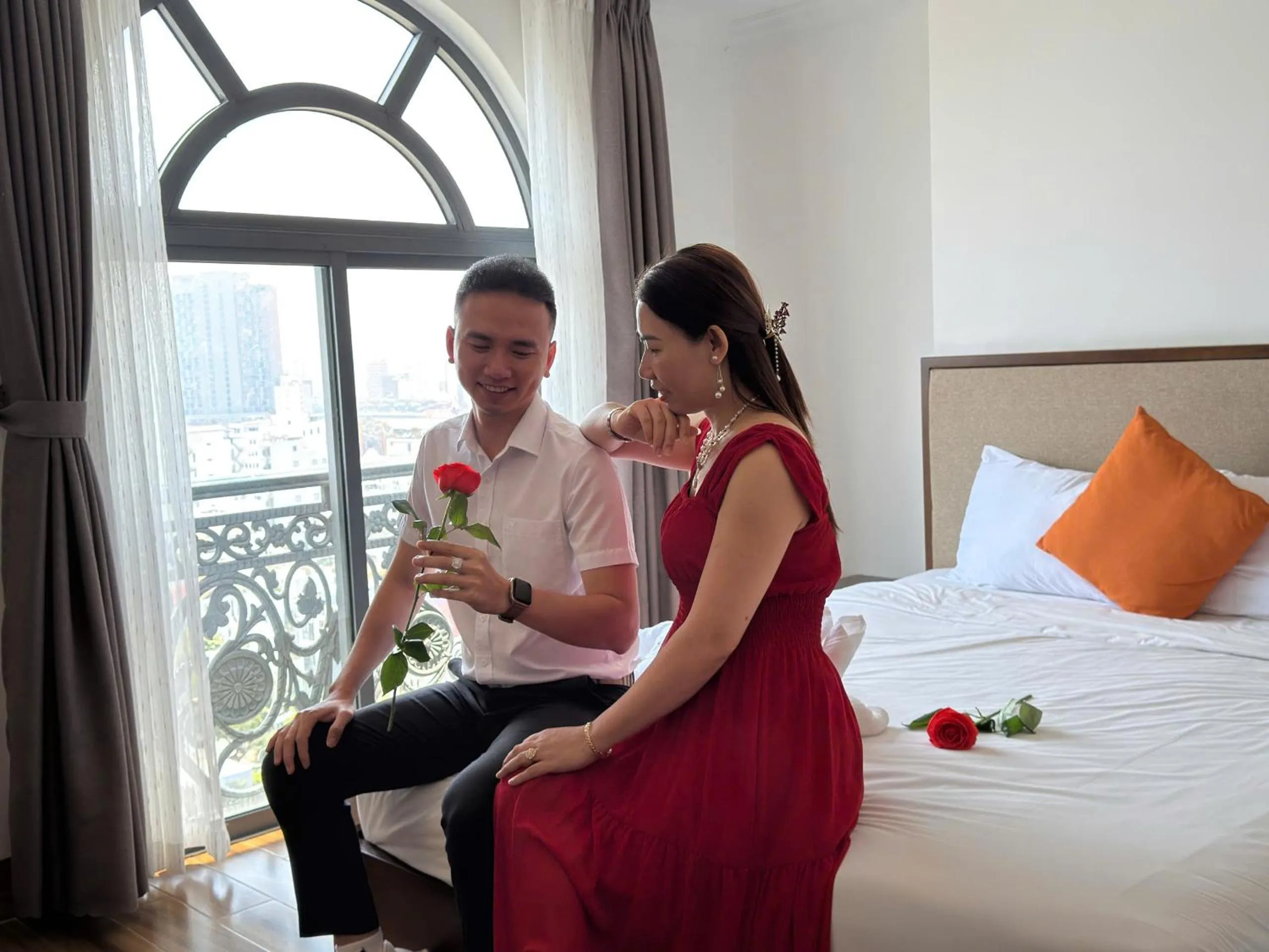 Bedroom, Bed in Roliva Hotel & Apartment Danang