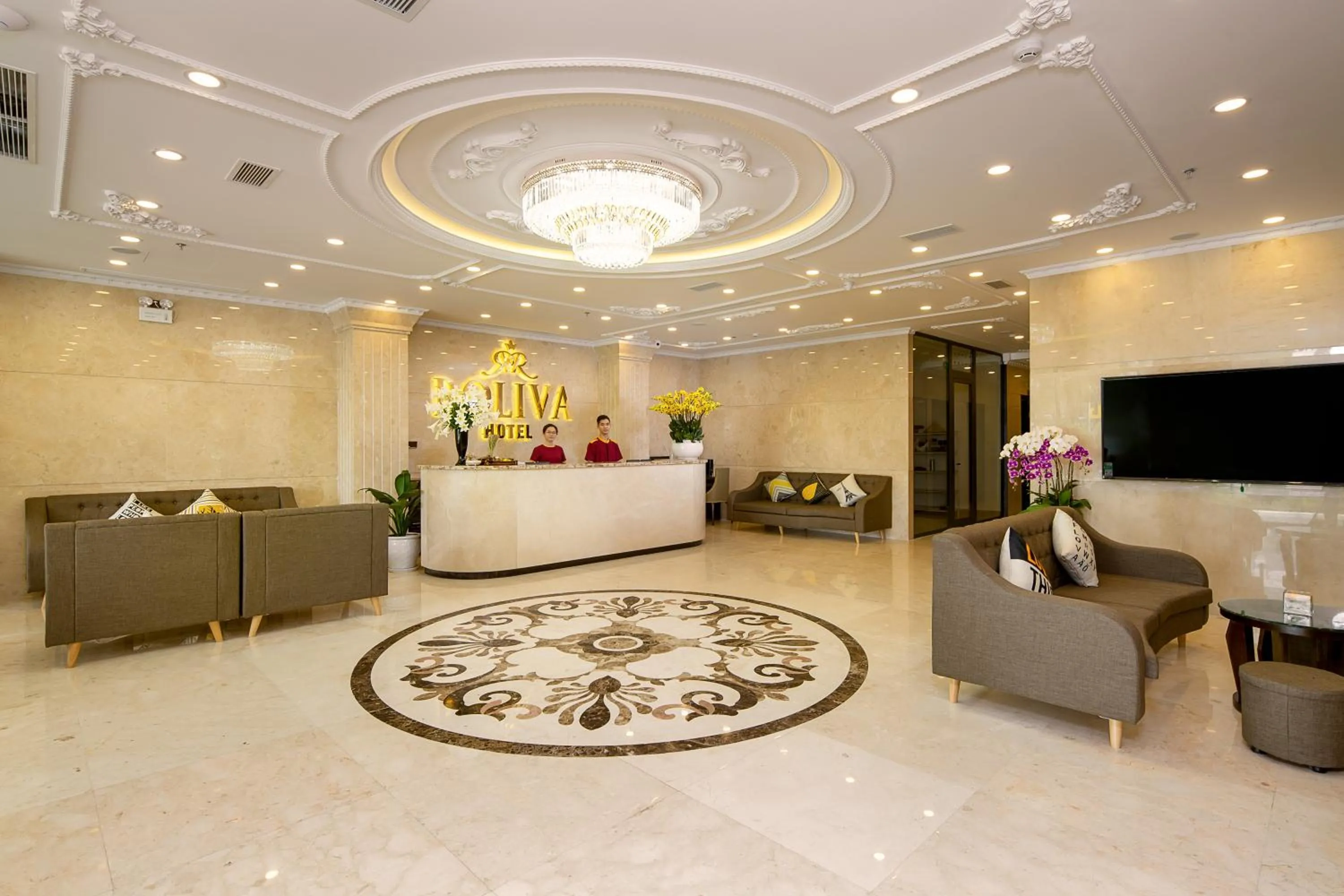 Lobby or reception in Roliva Hotel & Apartment Danang