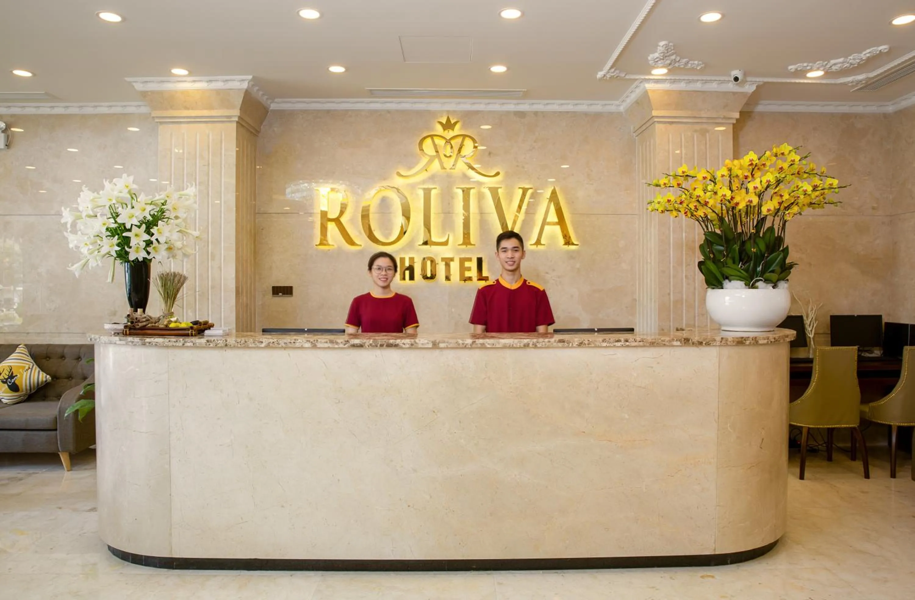 Lobby or reception in Roliva Hotel & Apartment Danang