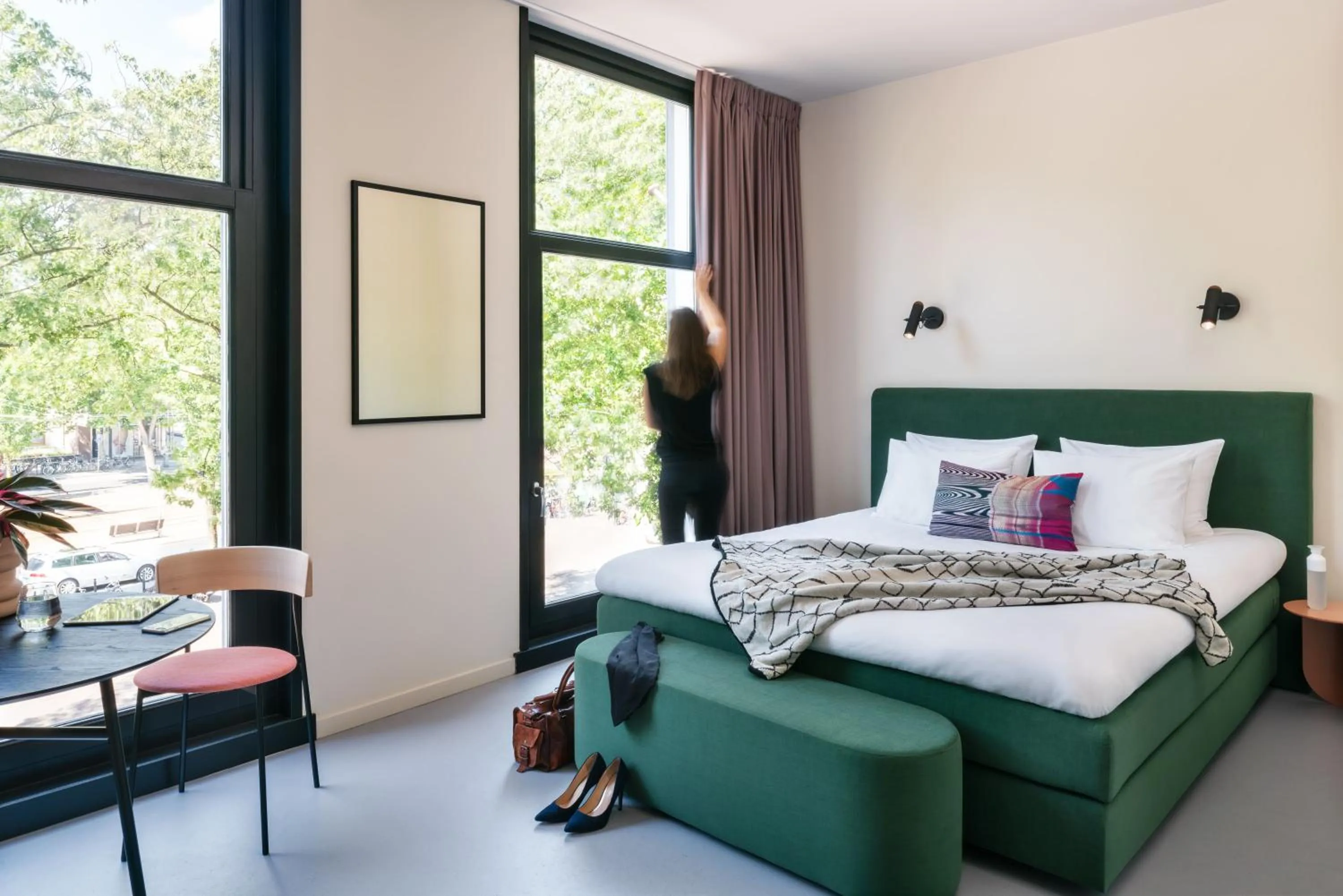 Bed in hotel emma next