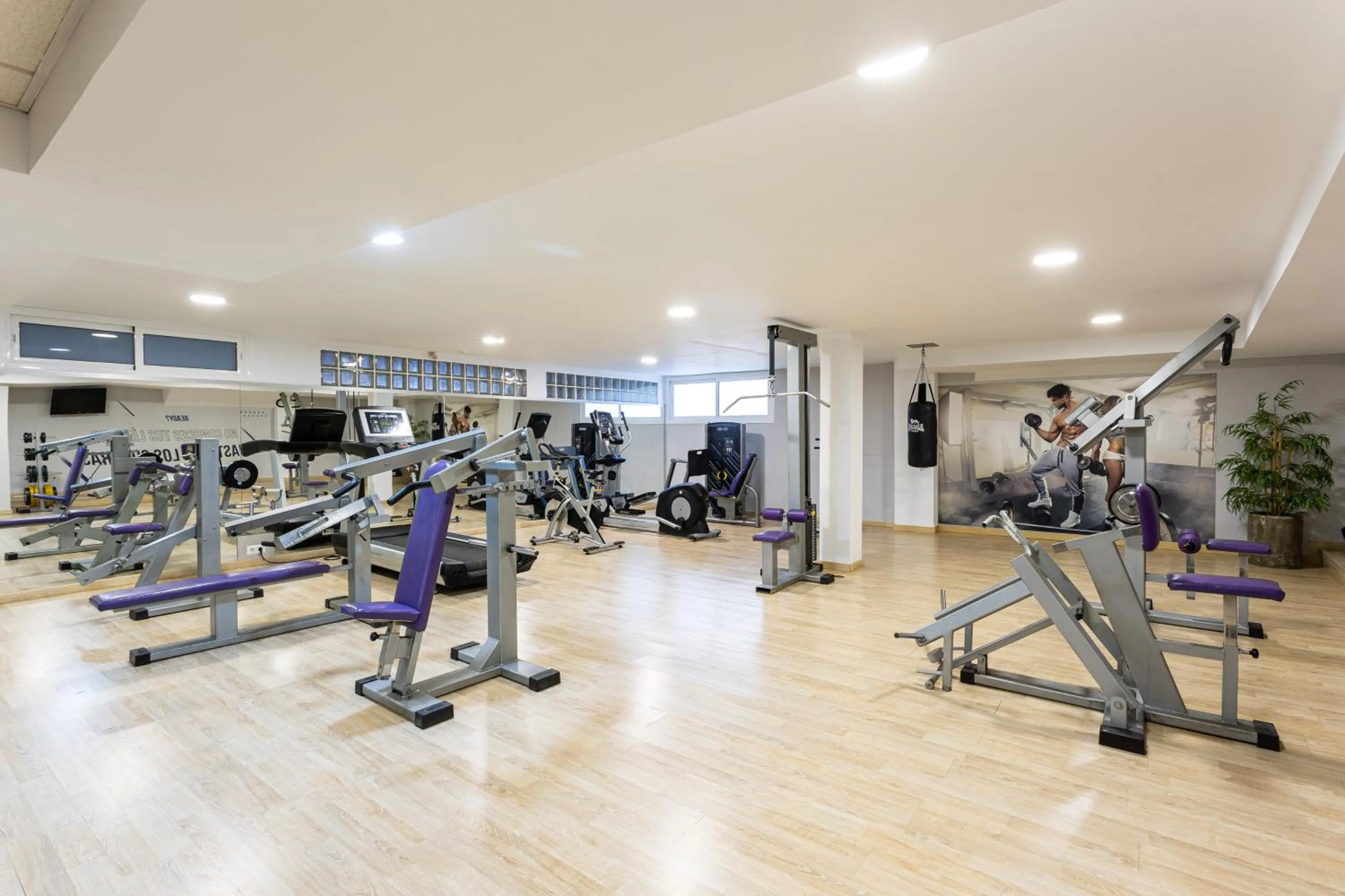 Fitness centre/facilities in Hotel Plaza Del Castillo