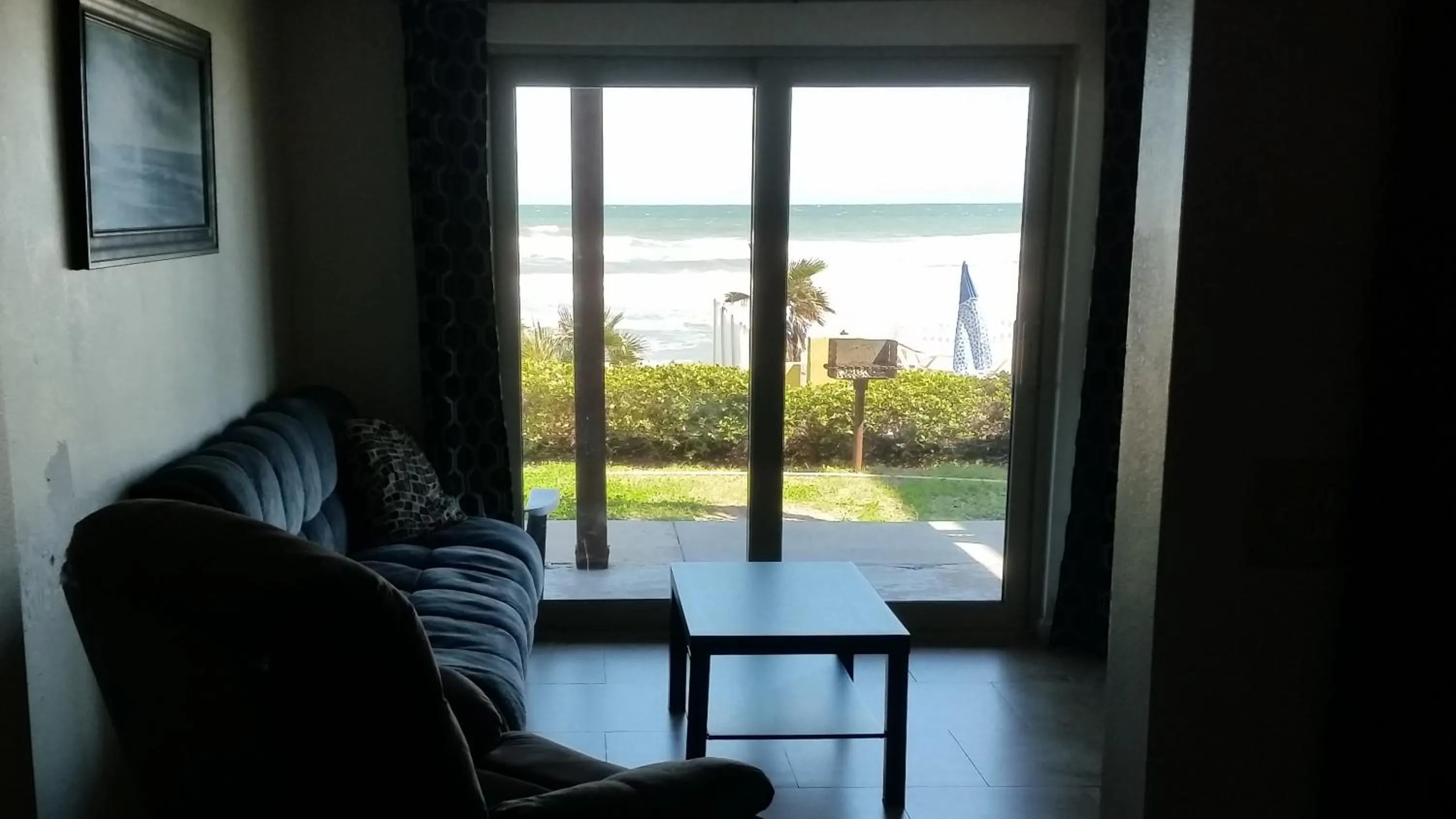 Patio in Driftwood Beach Motel